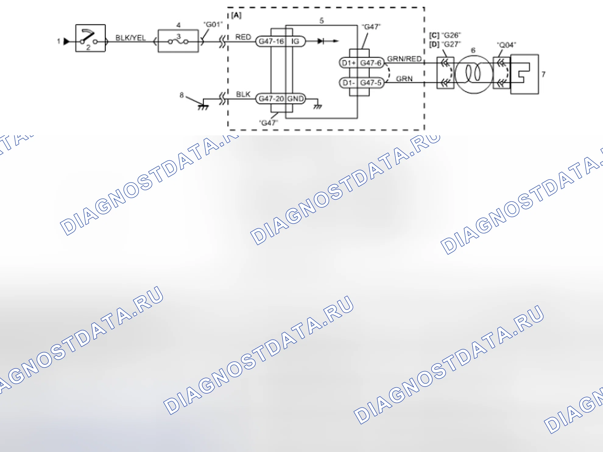 Рис. 196: электросхема. Suzuki Grand Vitara II рестайлинг