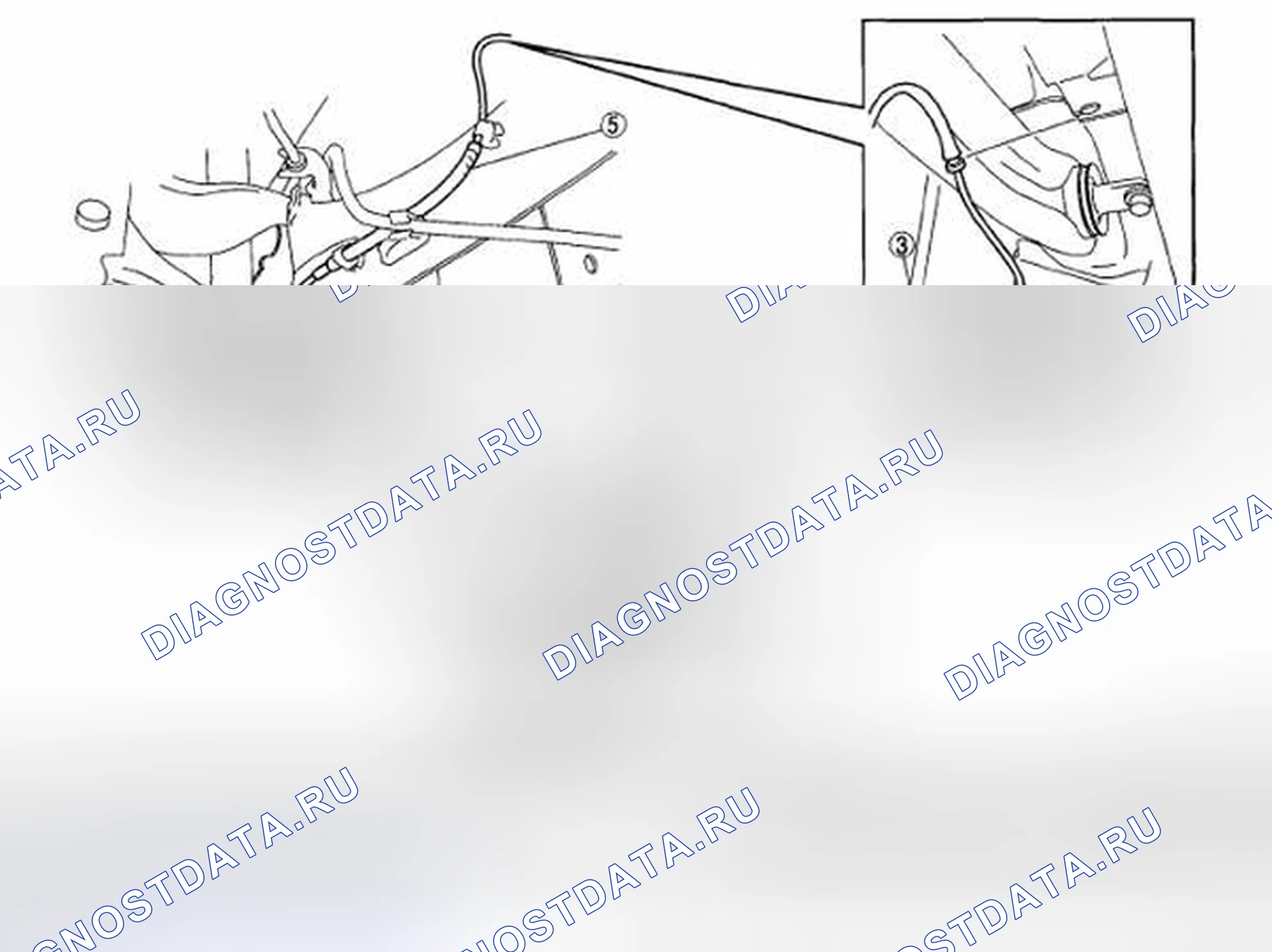 Рис. 13: СНЯТИЕ / УСТАНОВКА ДАТЧИКА СКОРОСТИ ЗАДНЕГО КОЛЕСА АБС. Mazda 5 I рестайлинг