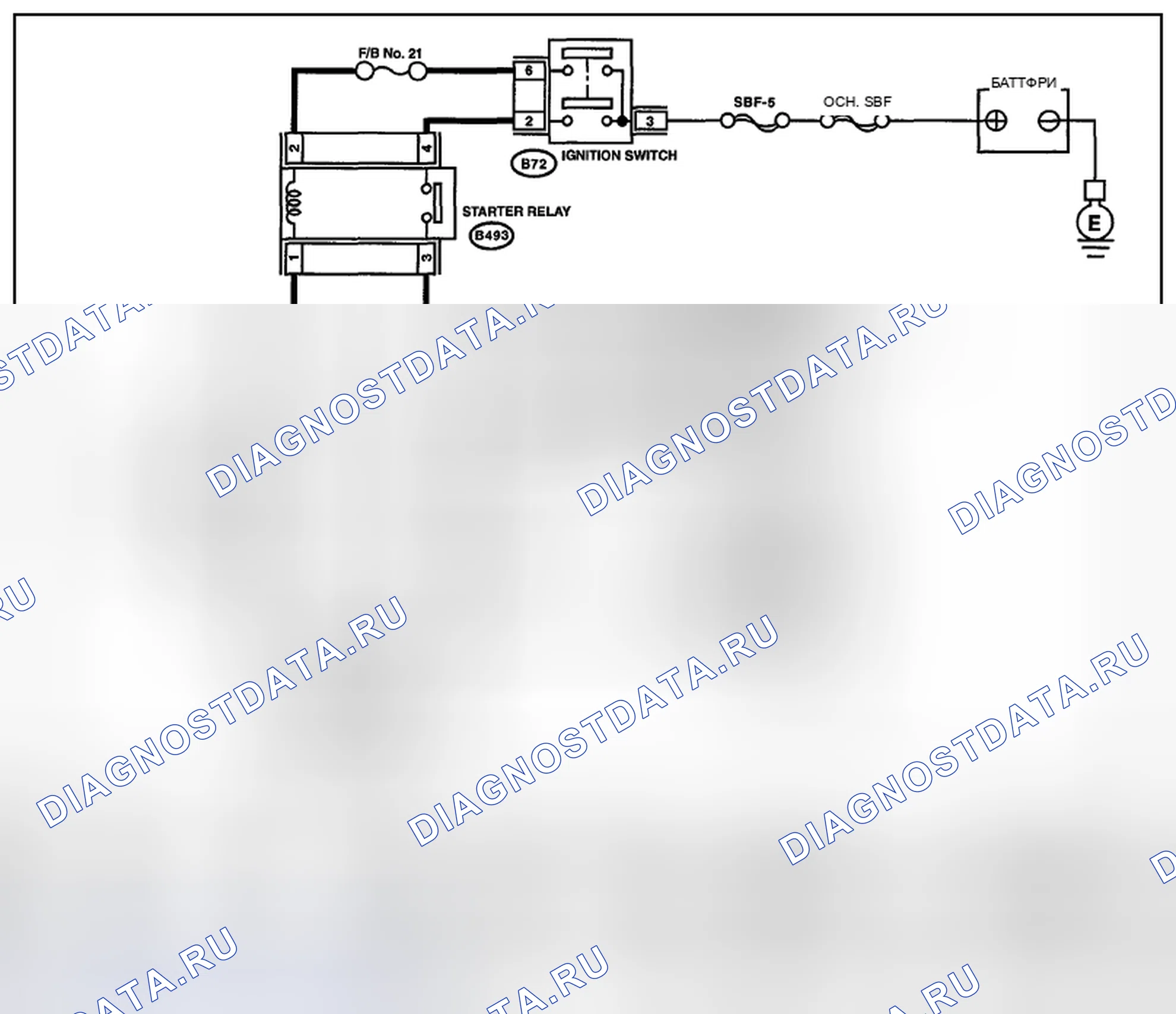 Рис. 67: электросхема. Subaru Legacy BM/BR