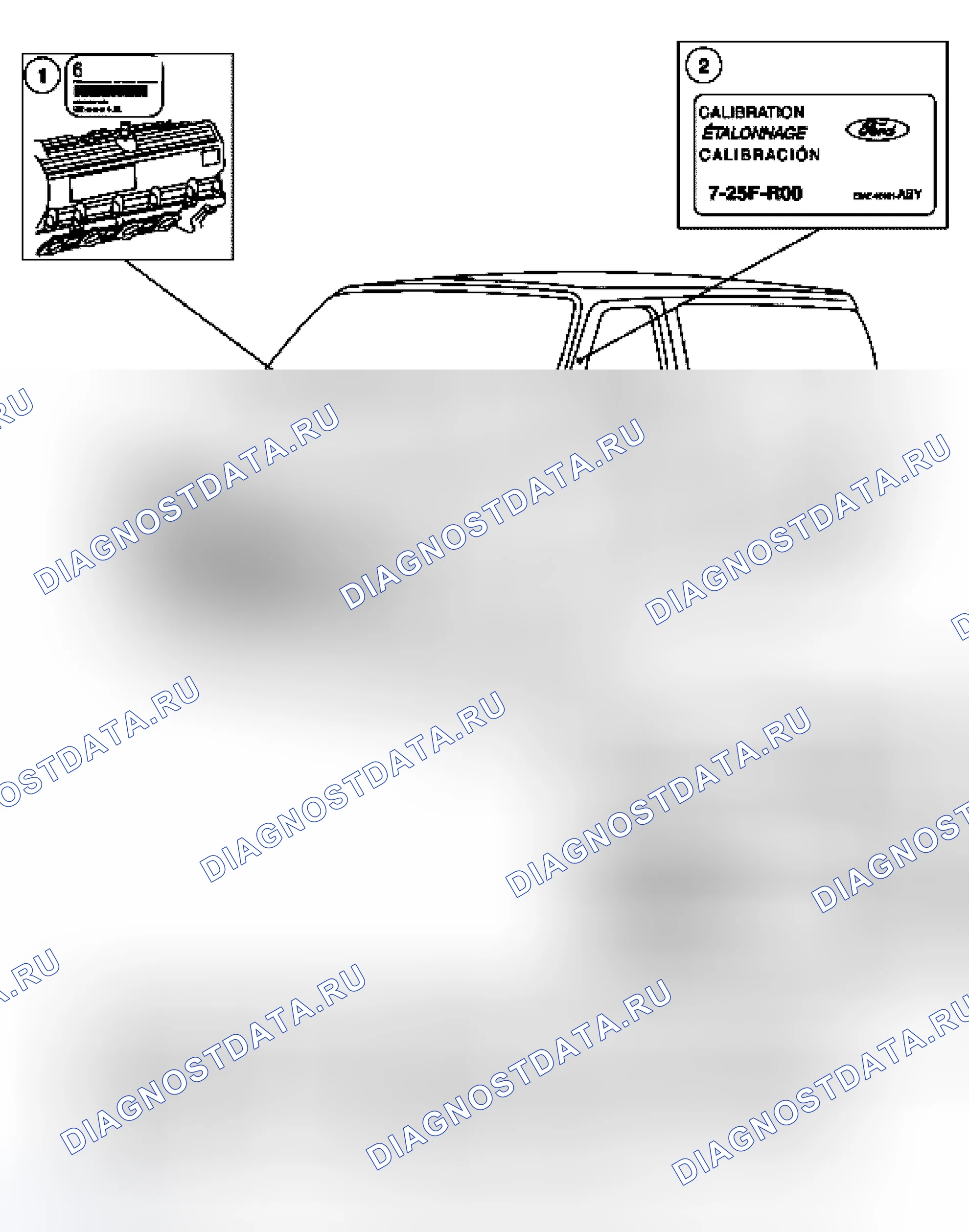 Рис. 75: Идентификация двигателя. Ford Econoline E150 