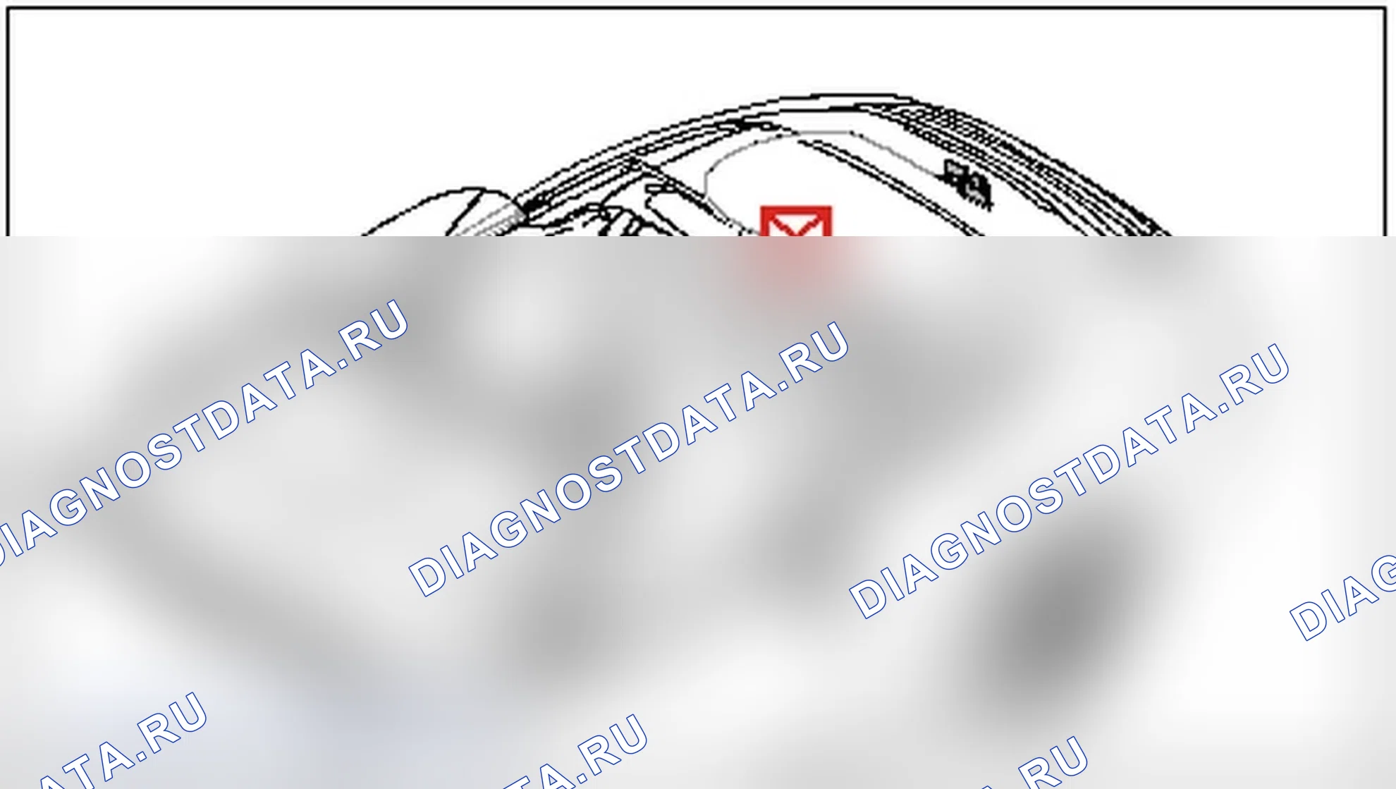 Рис. 265: Зацепляющий трос для запирающего крюка. Porsche 911 GT3 997