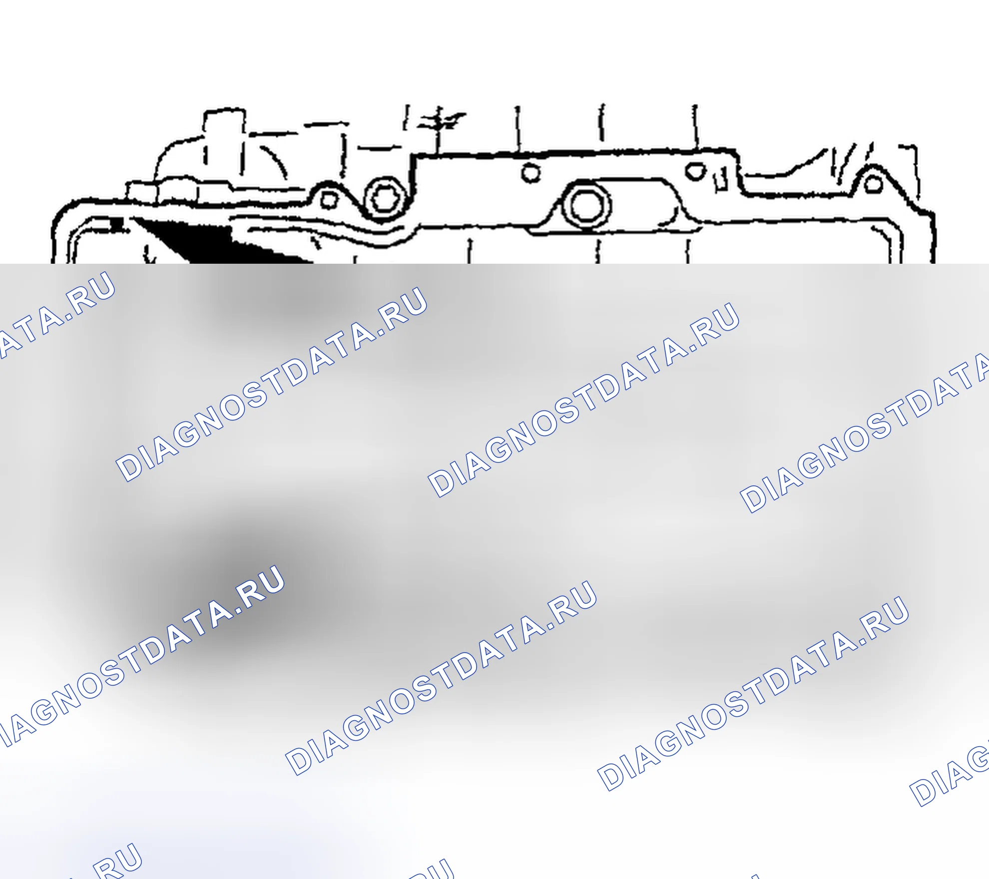 Рис. 10: УКАЗАНИЕ ПО УСТАНОВКЕ ПРОКЛАДКИ МАСЛЯНОГО ПОДДОНА. Mazda MPV II рестайлинг