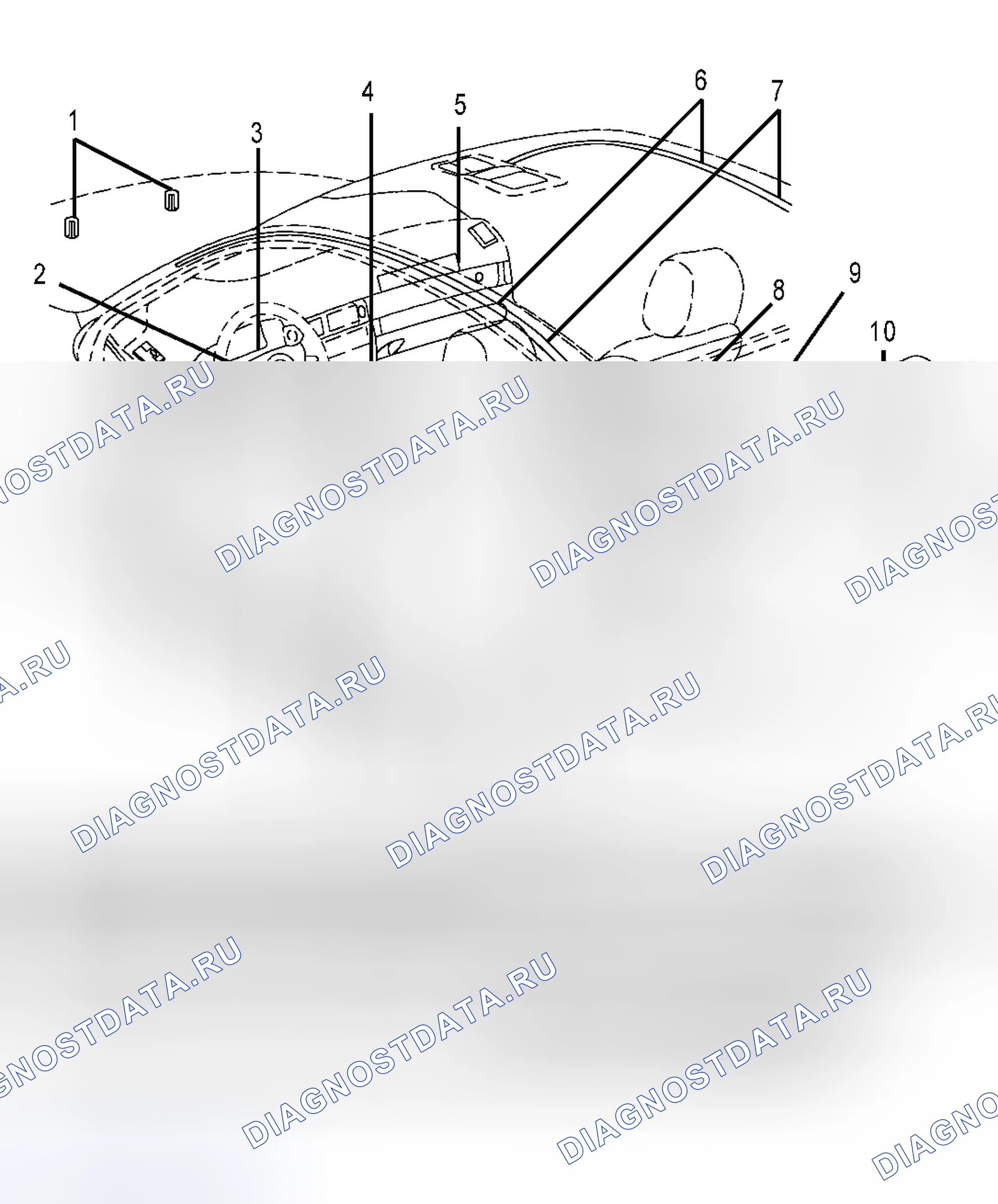 Рис. 25: РАСПОЛОЖЕНИЕ КОМПОНЕНТОВ. Audi S4 B6
