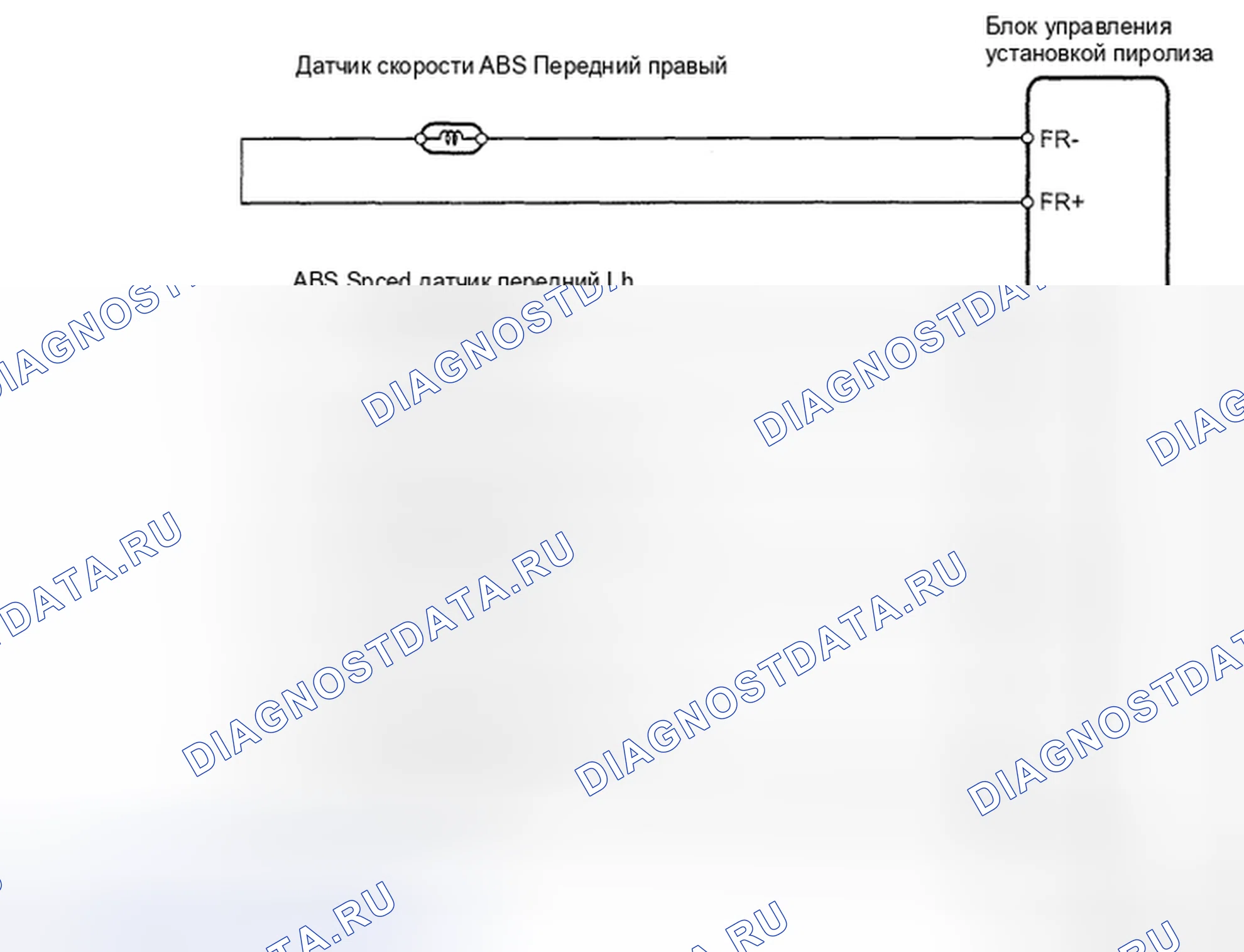 Рис. 68: Схема подключения датчика скорости ABS. Toyota Prius II рестайлинг