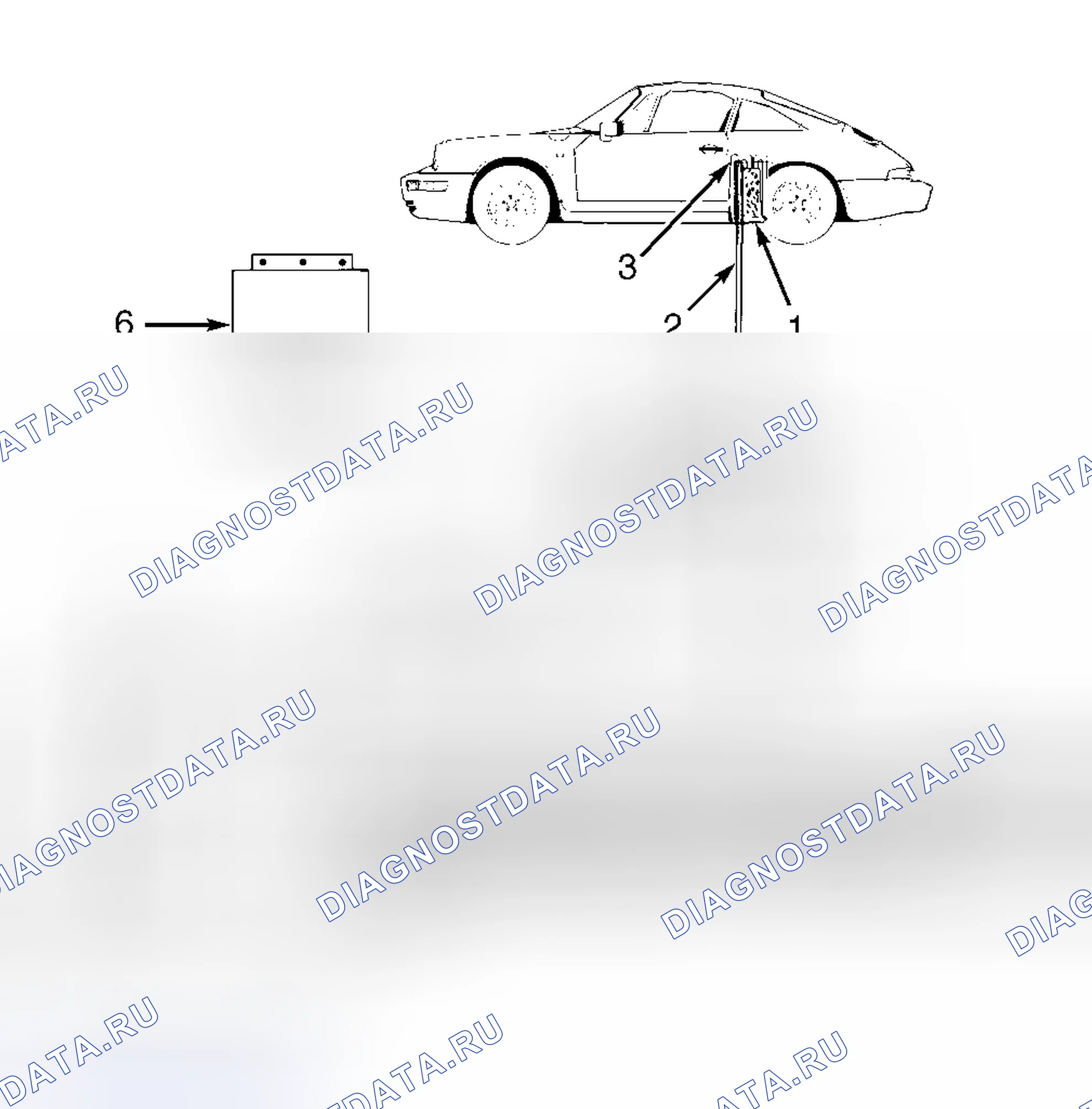 Рис. 5: СИСТЕМА ИСПАРИТЕЛЬНЫХ ВЫБРОСОВ. Porsche 911 Carrera 964