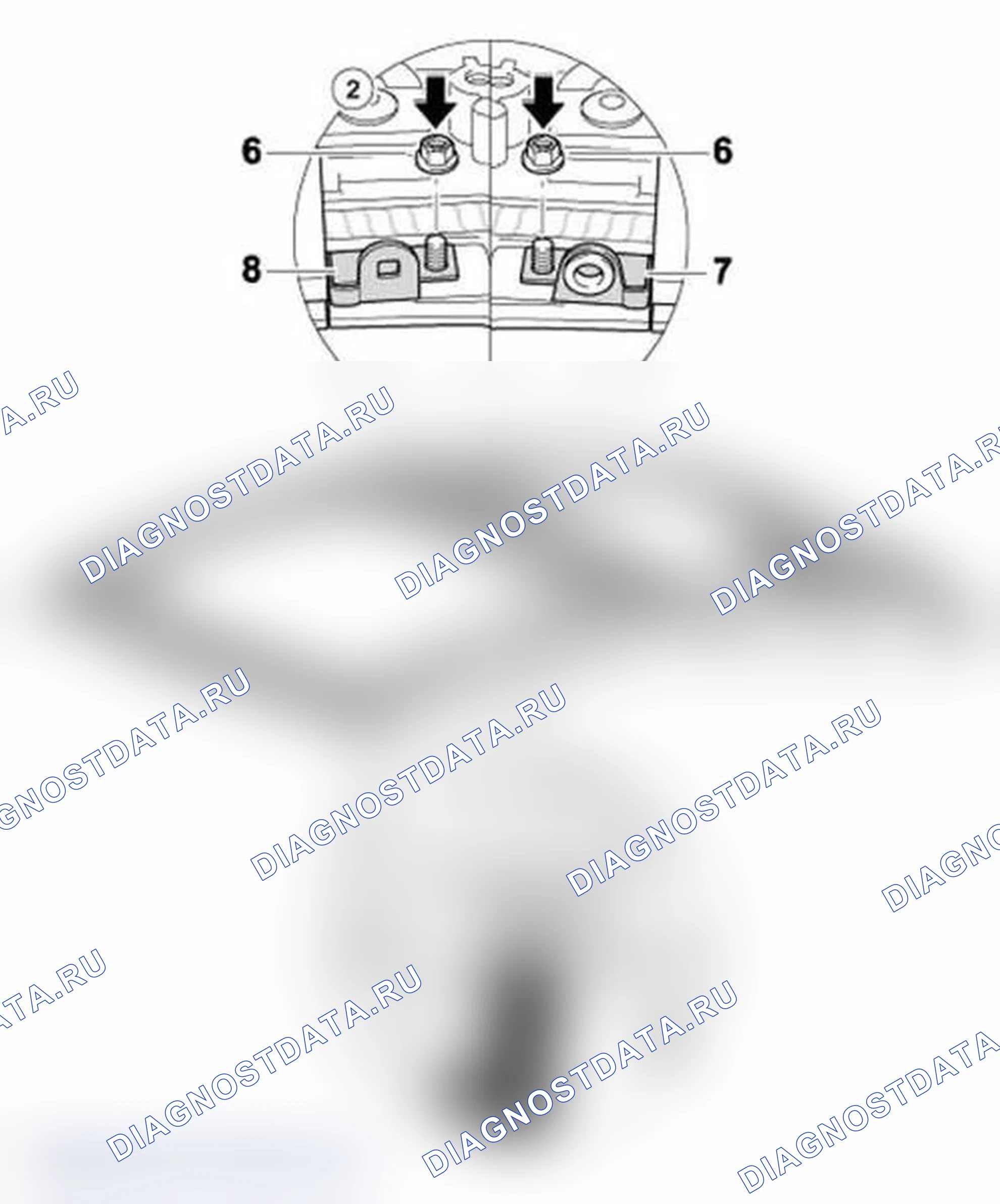 Рис. 76: Установка опорной дуги. Porsche 911 GT2 996