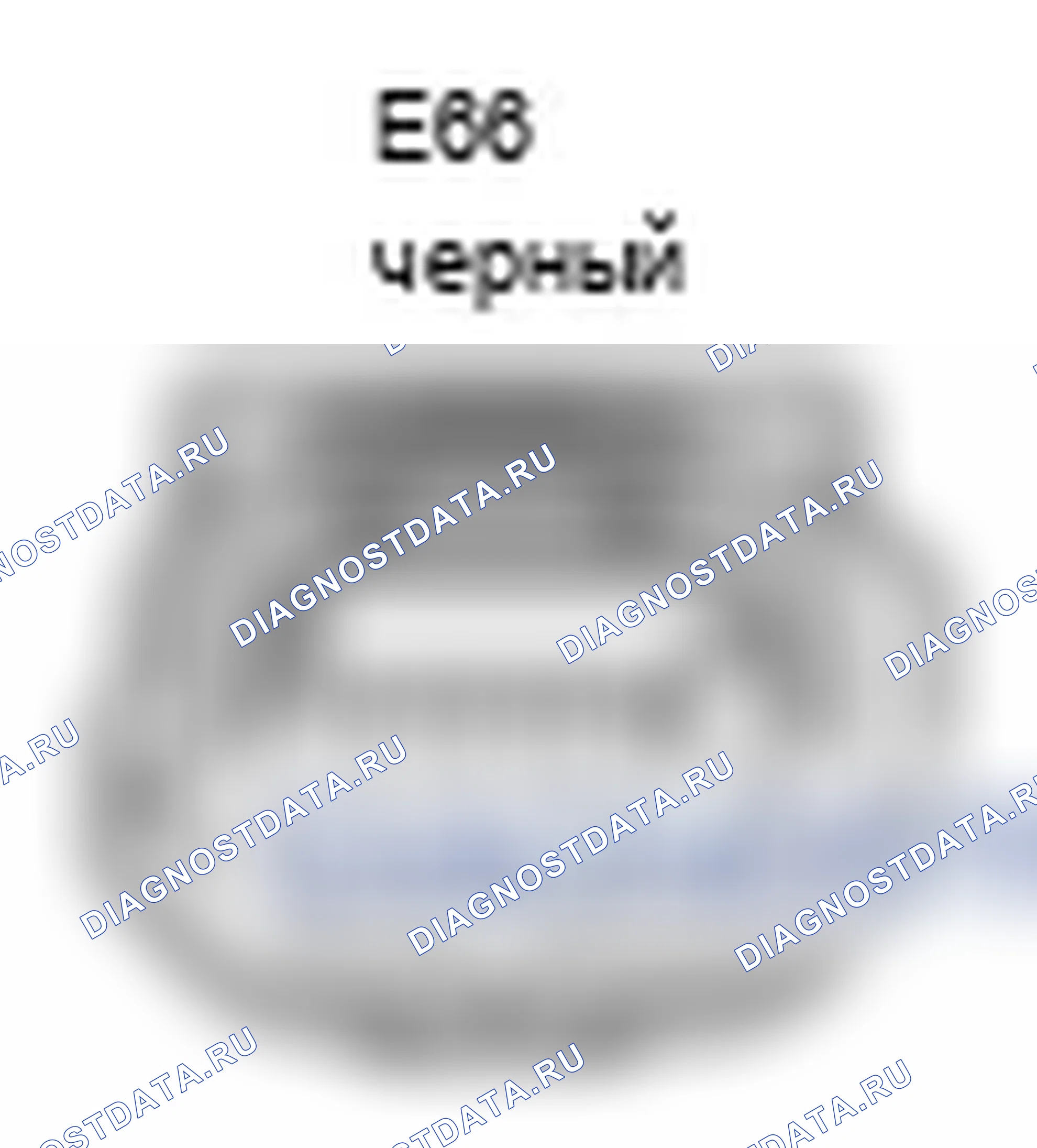 Рис. 222: Вид с торца разъема датчика положения кулачка (E66). Lexus IS F I