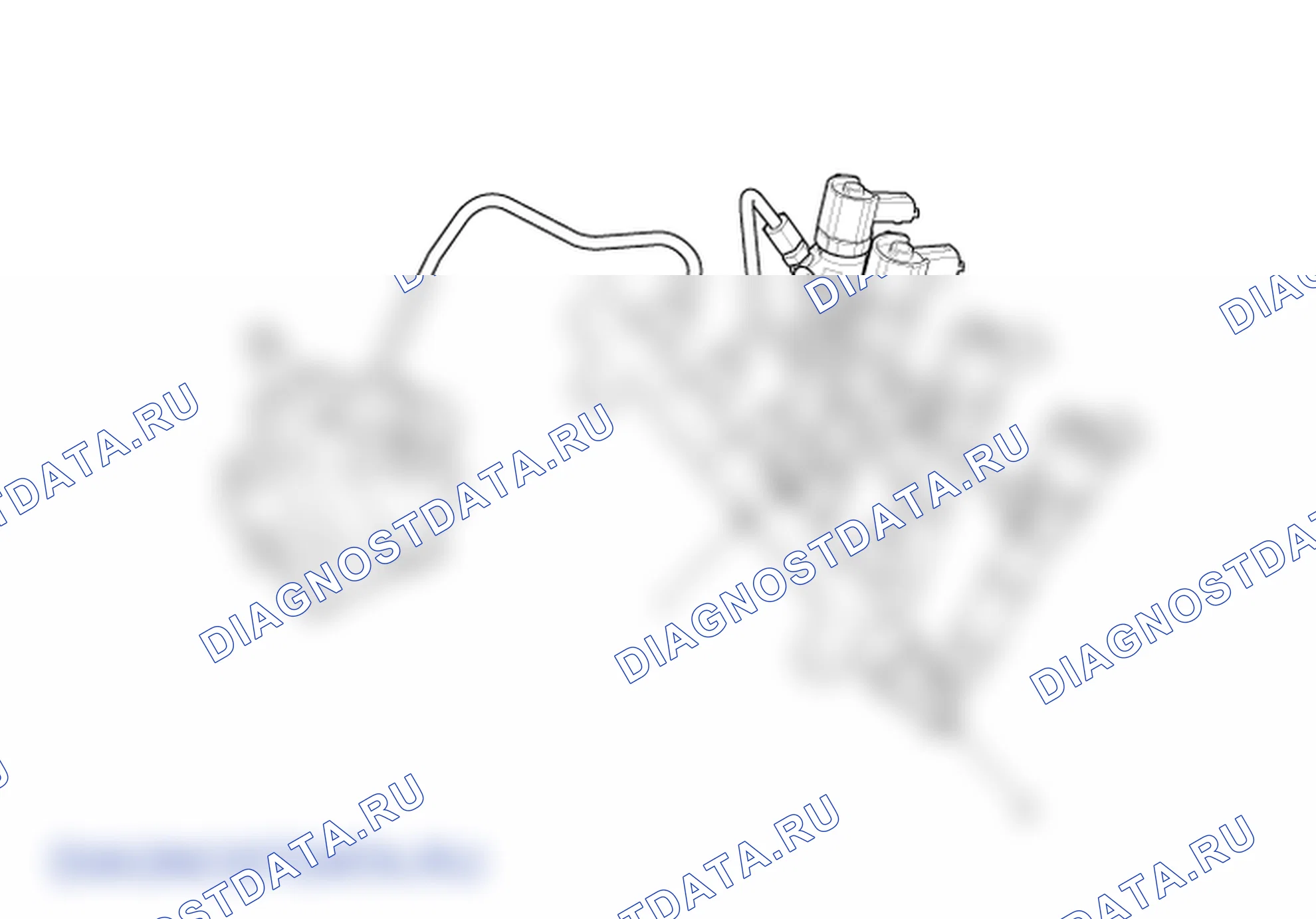 Расположение деталей Common Rail. Hyundai Elantra V рестайлинг