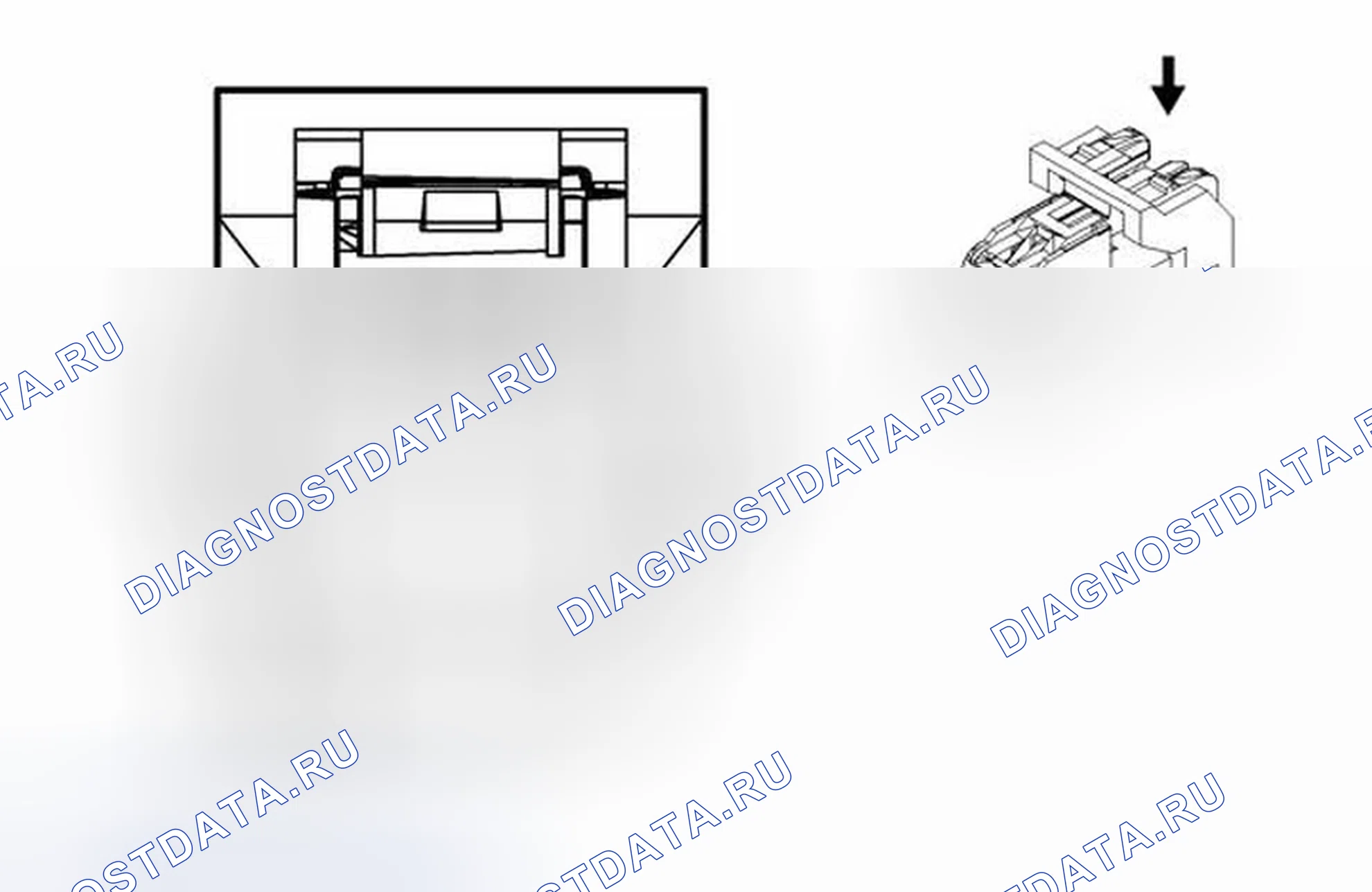 Рис. 327: Привод управления цилиндром замка зажигания. Chevrolet Traverse I