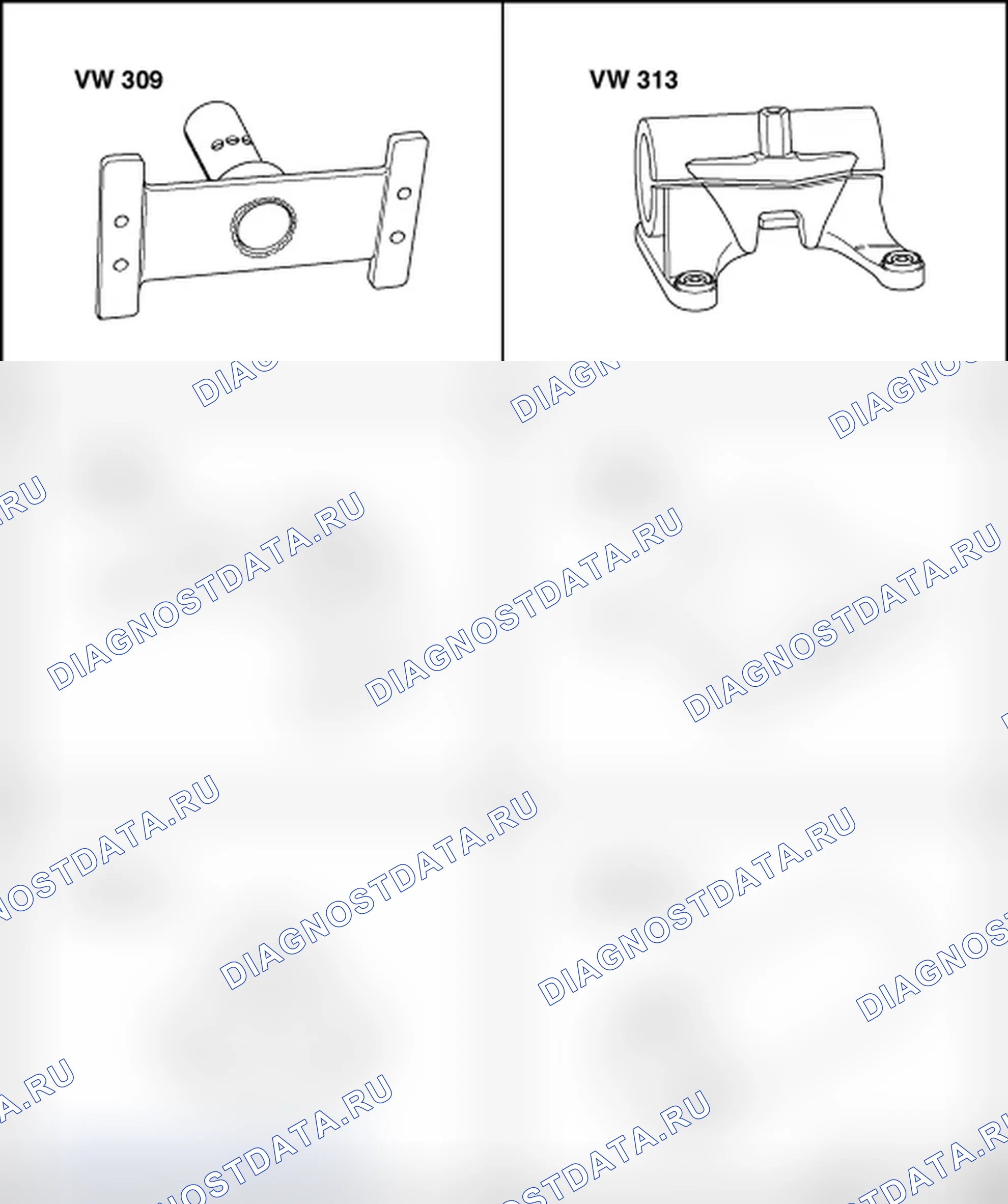 Рис. 49: СПЕЦИАЛЬНЫЕ ИНСТРУМЕНТЫ. Volkswagen New Beetle A4