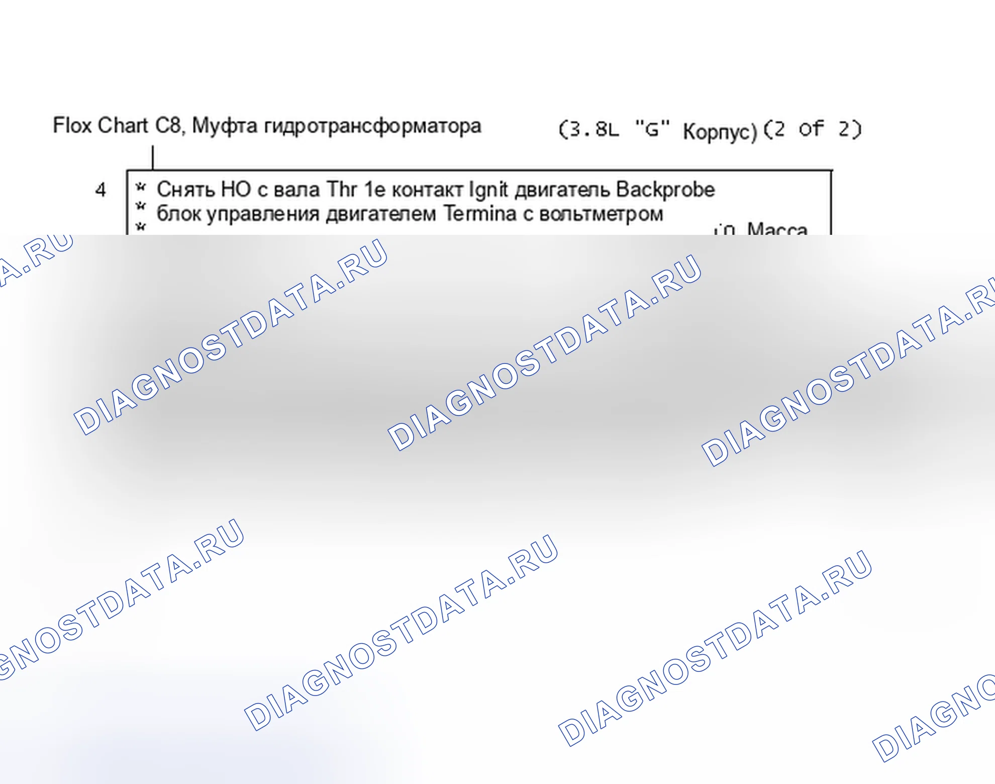 Рис. 76: Блок-схема C8, муфта гидротрансформатора (корпус 3.8L «G») (2 из 2). Pontiac Grand AM III