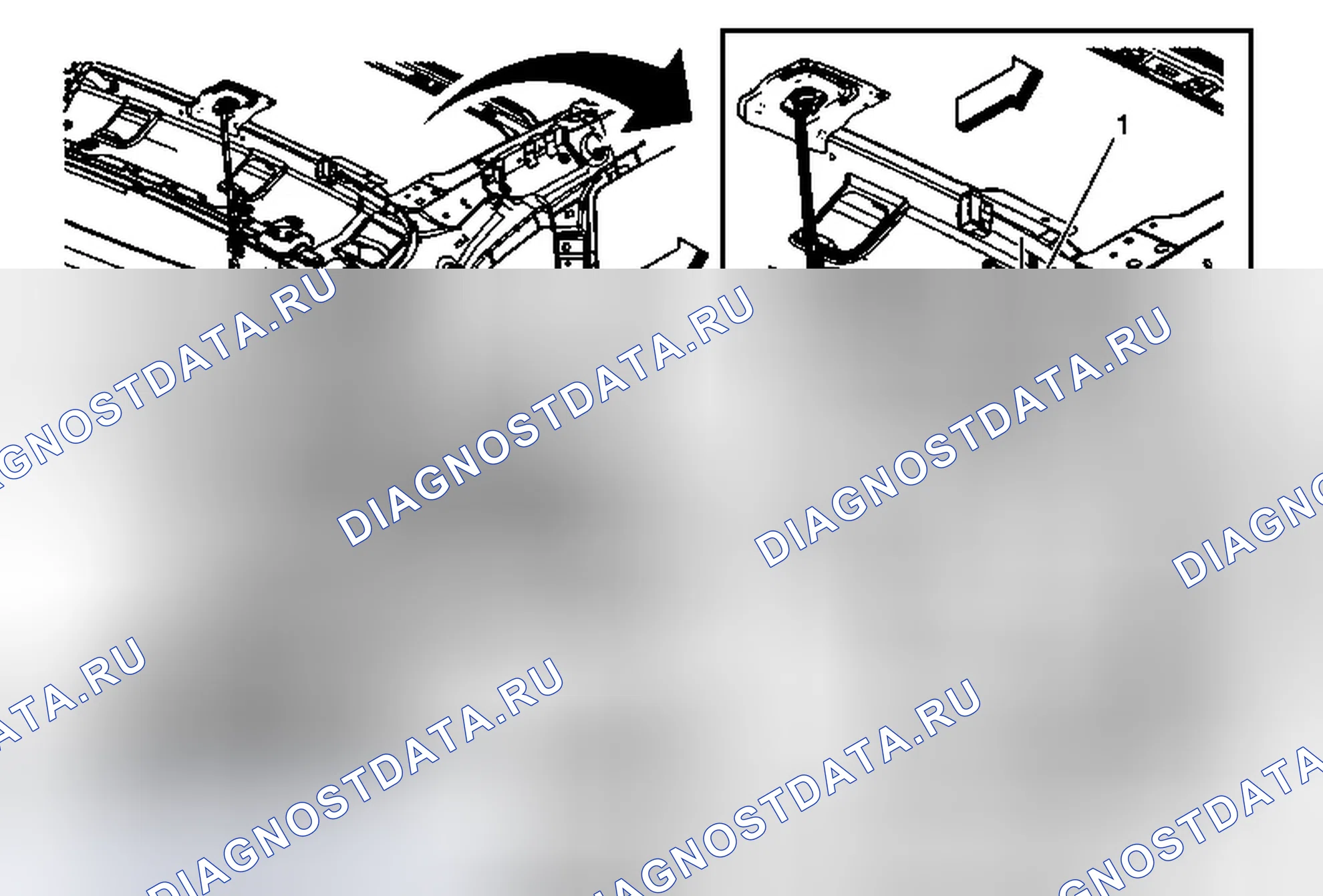 Рис. 21: Замена кабеля цифровой радиоантенны. Chevrolet Captiva I рестайлинг