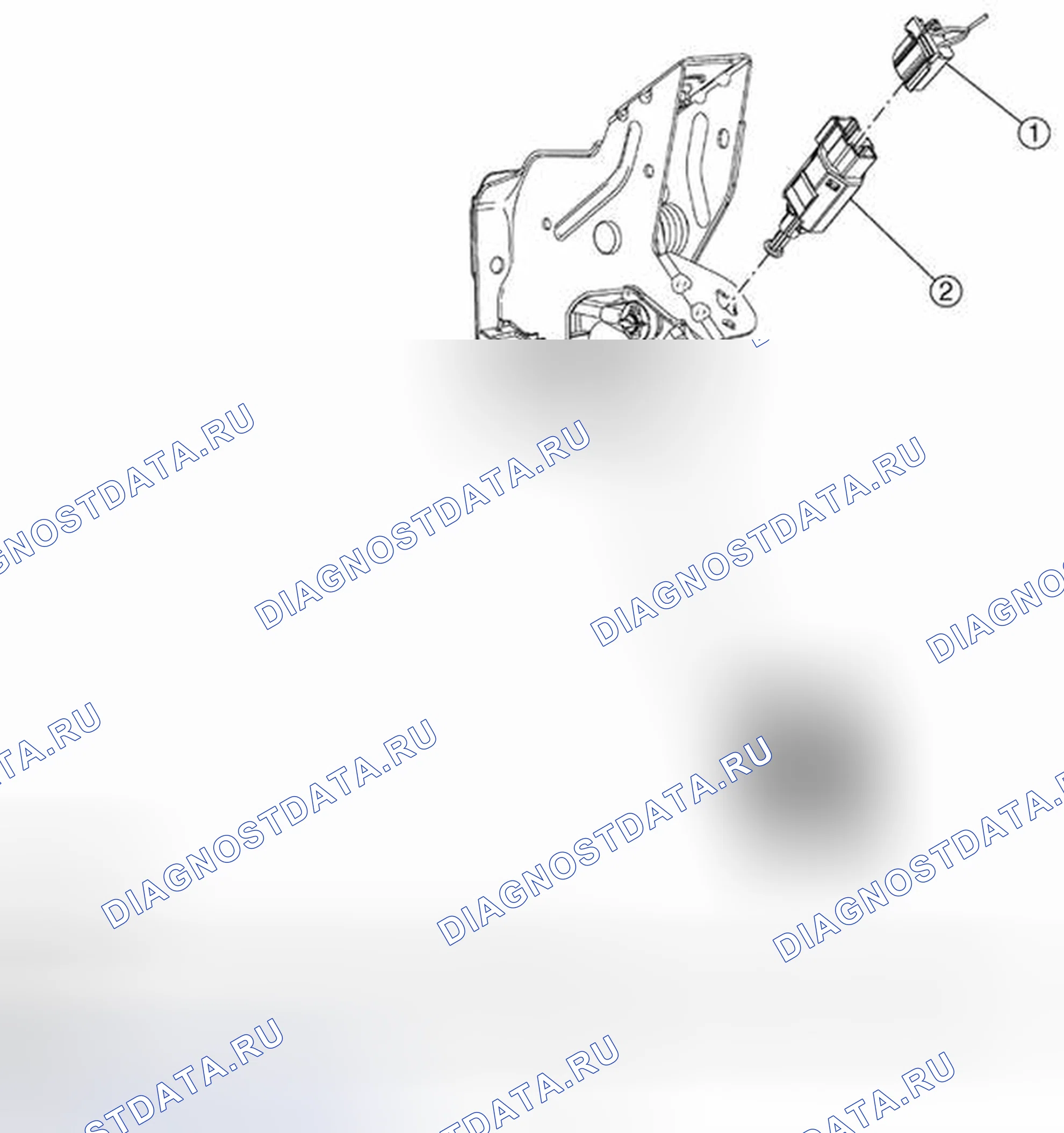 Рис. 62: СНЯТИЕ / УСТАНОВКА ПЕРЕКЛЮЧАТЕЛЯ ПОЛОЖЕНИЯ ПЕДАЛИ СЦЕПЛЕНИЯ (CPP). Mazda Tribute II