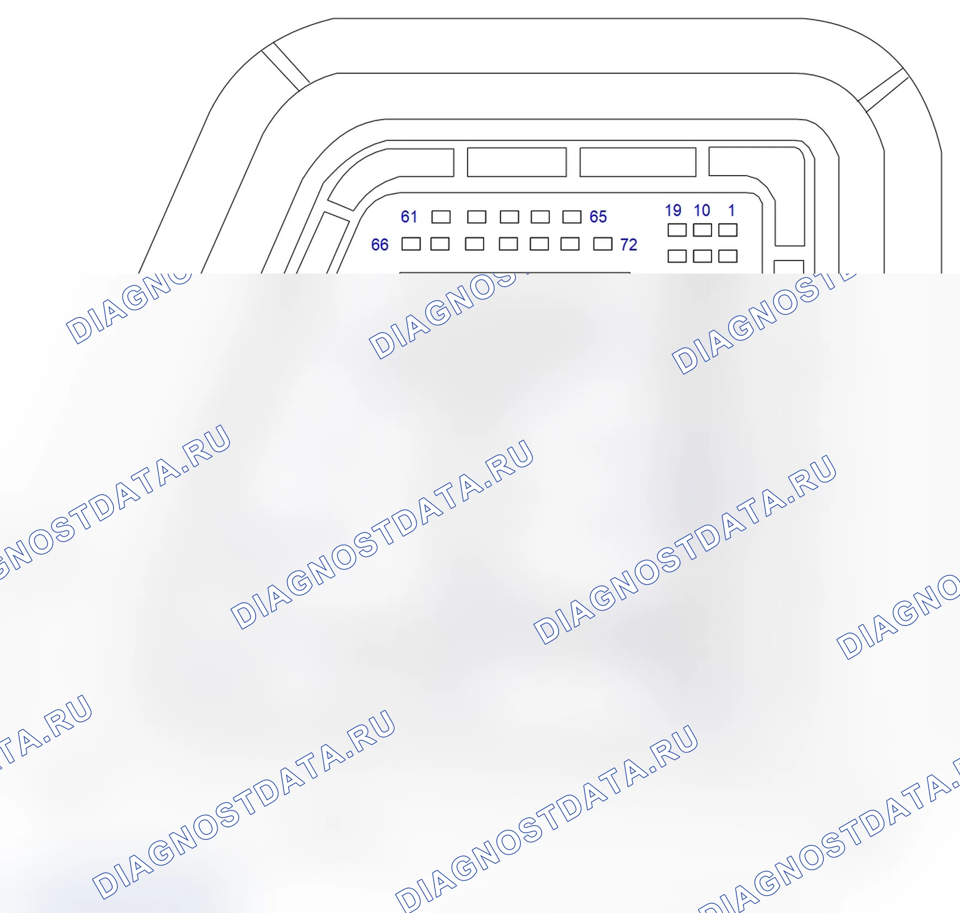 Распиновка разъёма X2. Opel Astra G