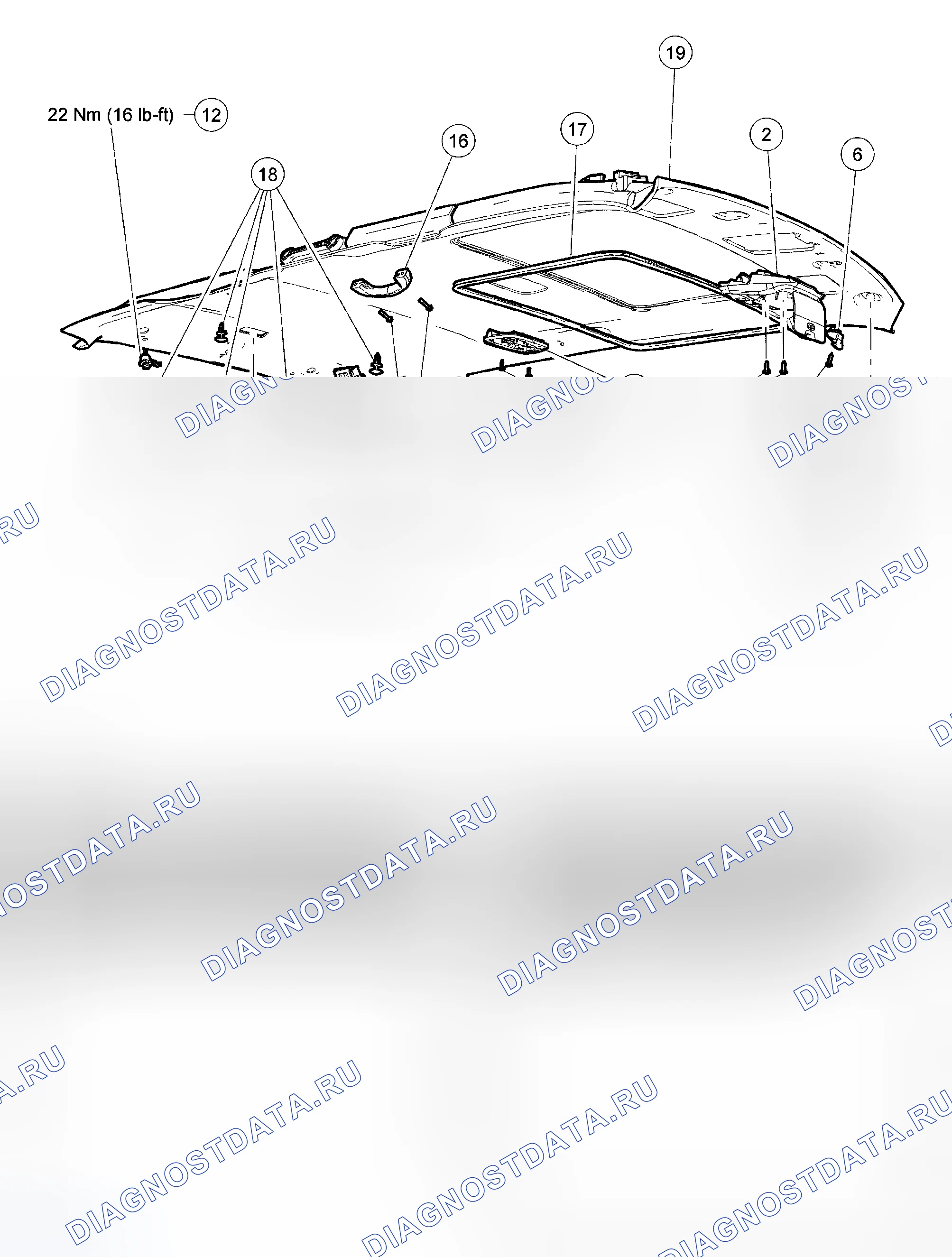 Рис. 5: Хедлайнер. Hyundai Matrix I