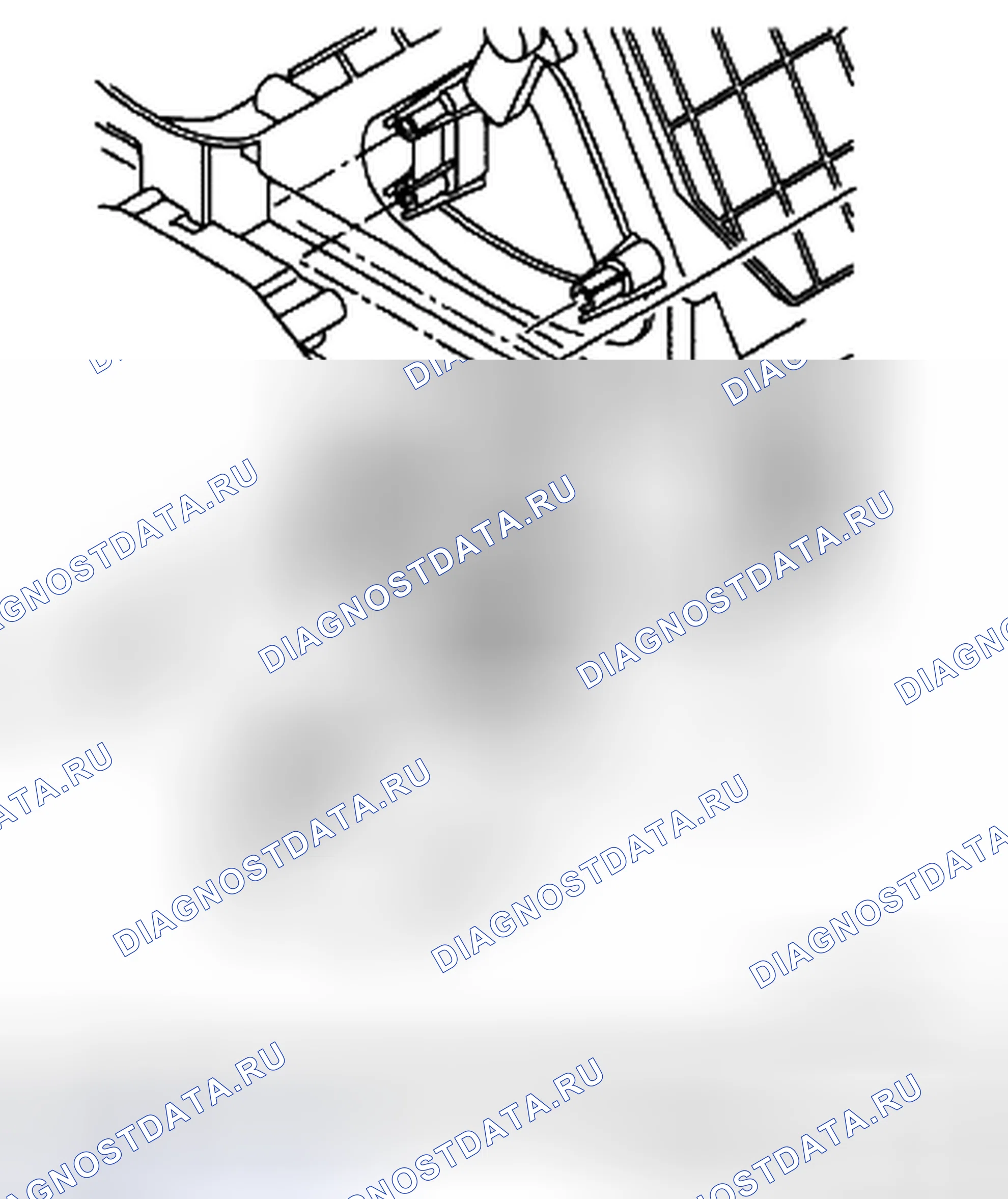 Рис. 93: ДЕМОНТАЖ / МОНТАЖ ПРИВОДА ВОЗДУХОЗАБОРНИКА. Mazda CX-7 I