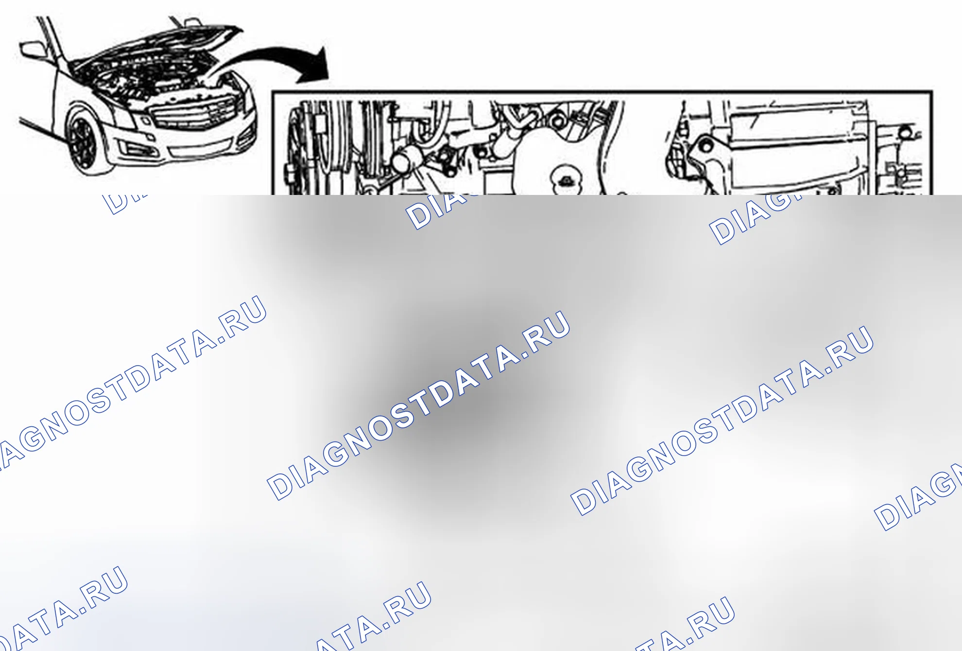 Рис. 78: Замена компрессора системы кондиционирования воздуха (LTG). Cadillac ATS I