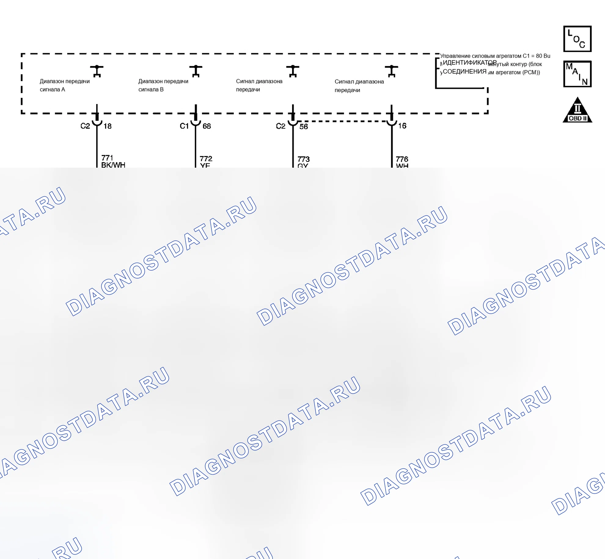 Рис. 117: расшифровка кода ошибки P1820 (3.4L). Buick Rendezvous I