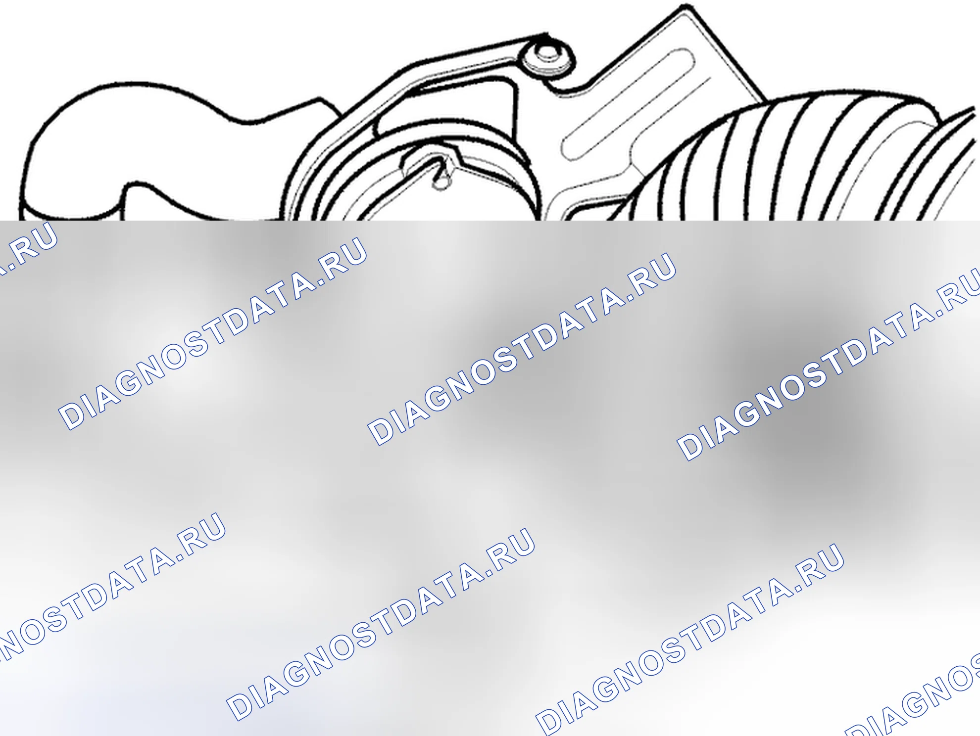 Рис. 428: Демонтаж впускного шланга. Volvo C70 I
