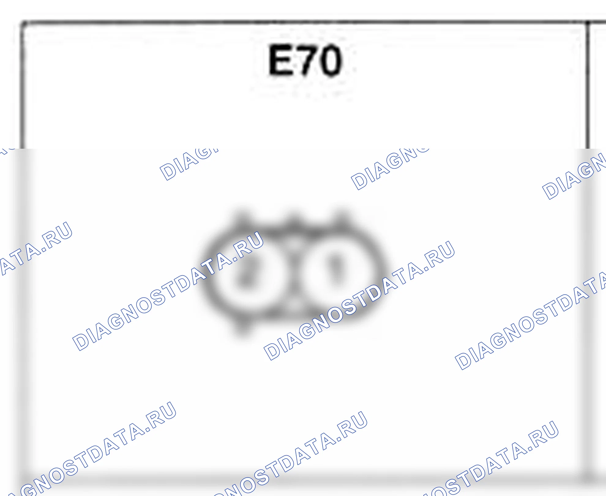 Распиновка разъёма E70 — жгута двигателя. Hyundai H-1 A1