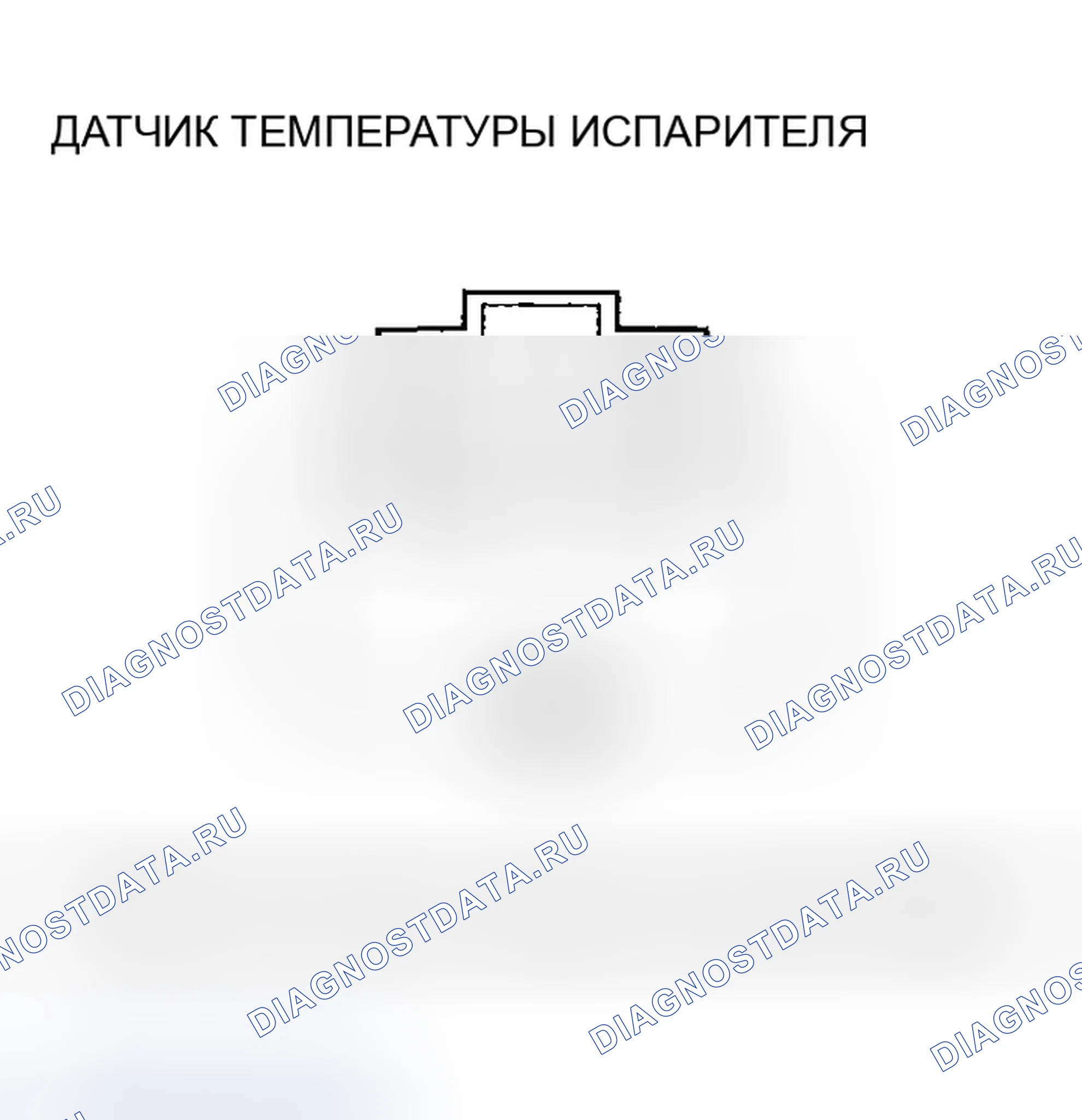 Рис. 38: Испытание датчика температуры испарителя. Honda Odyssey I