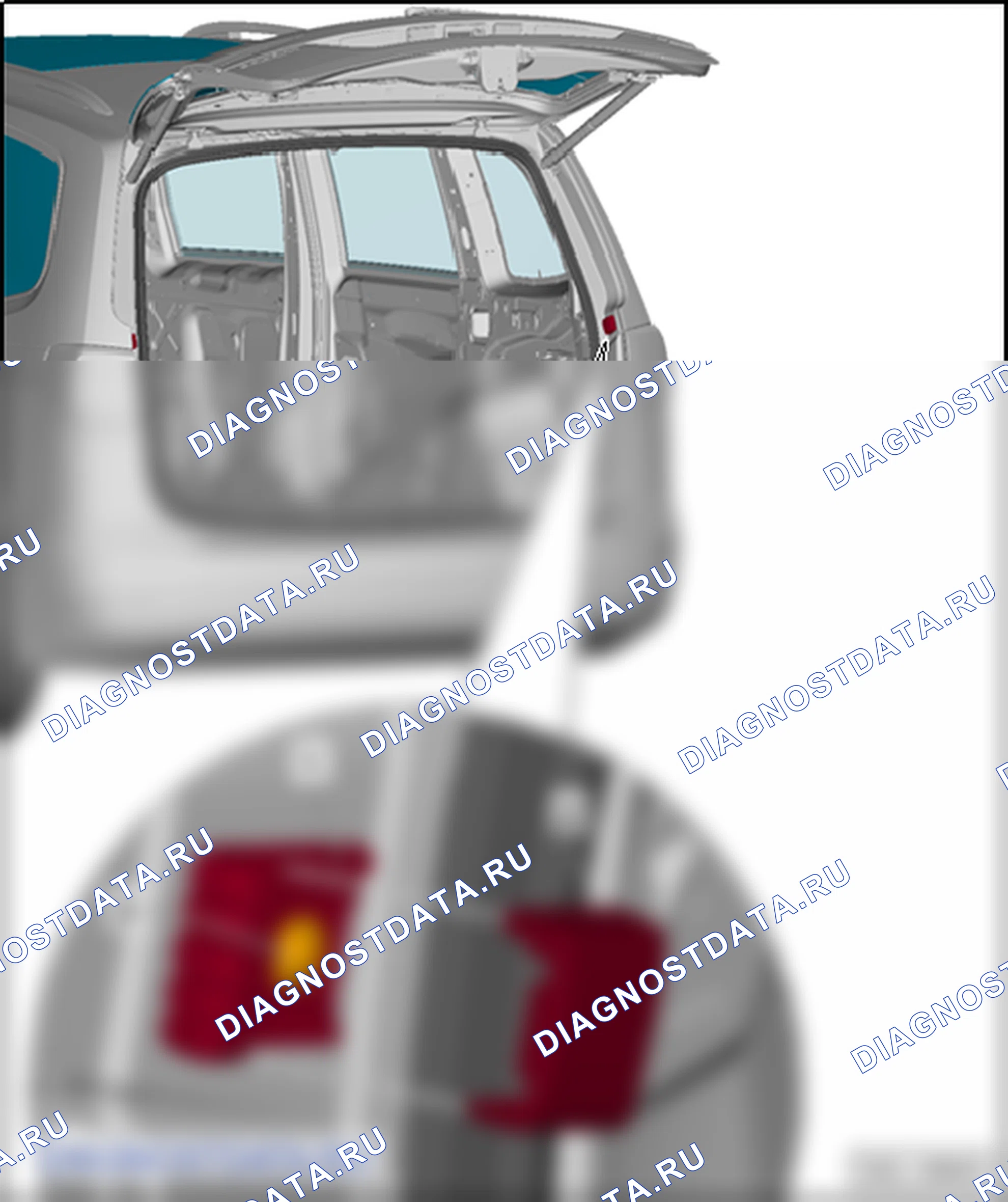 Дверь багажного отсека. SEAT Alhambra Ii