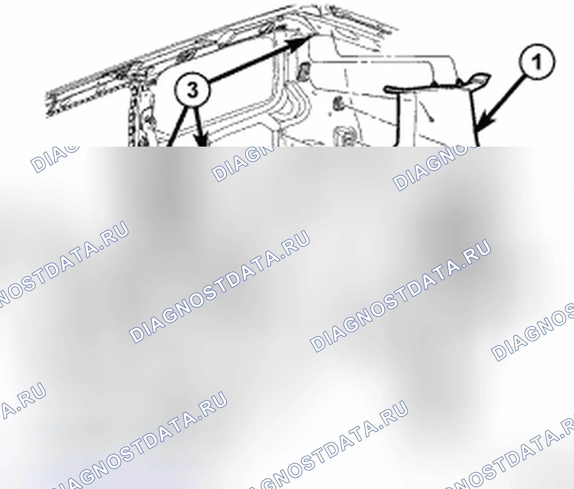 Рис. 253: ДЕМОНТАЖ. Dodge Nitro I