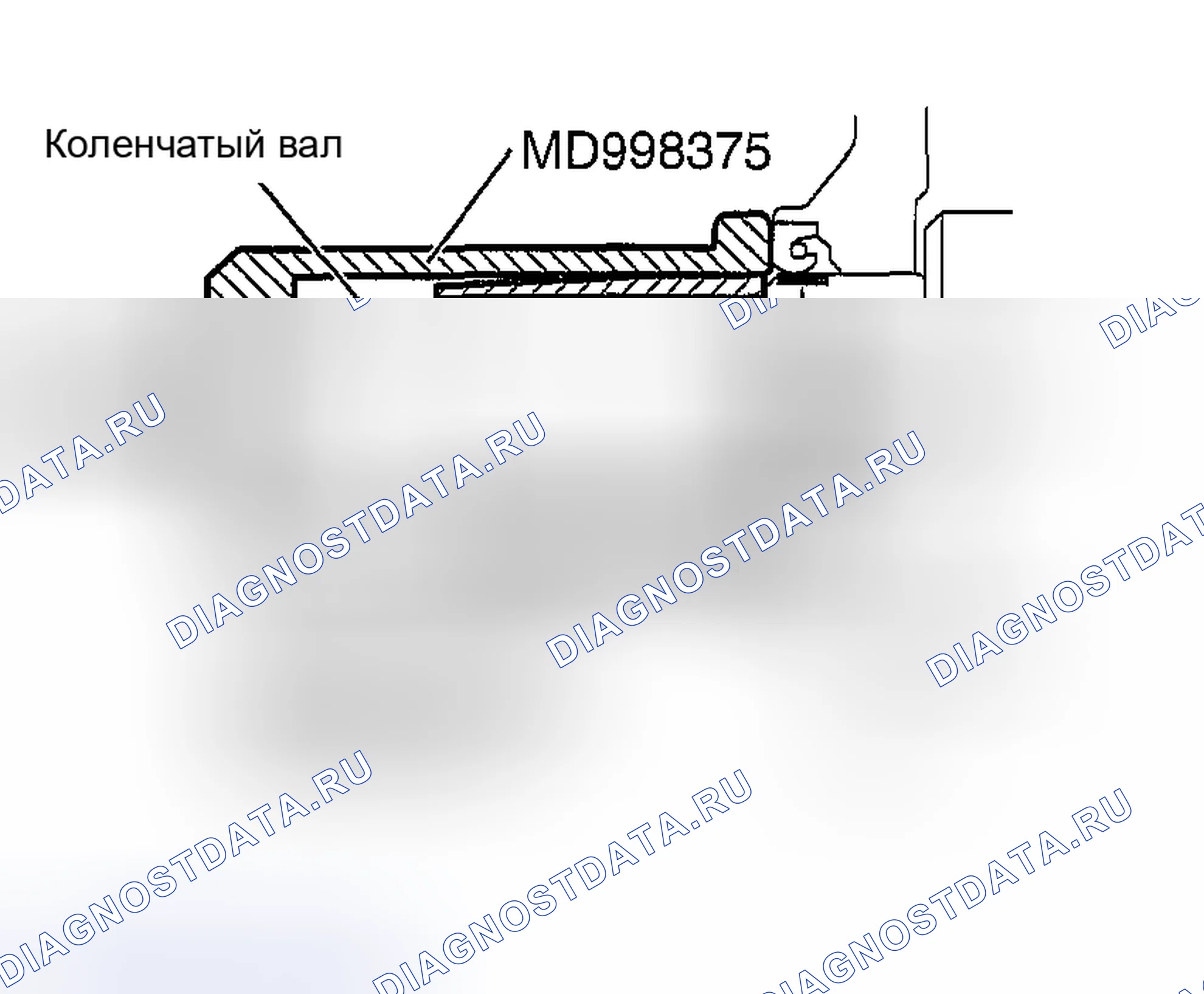 Рис. 851: > > C < < УСТАНОВКА ПЕРЕДНЕГО МАСЛЯНОГО УПЛОТНЕНИЯ КОЛЕНЧАТОГО ВАЛА. Mazda MX-5 NA