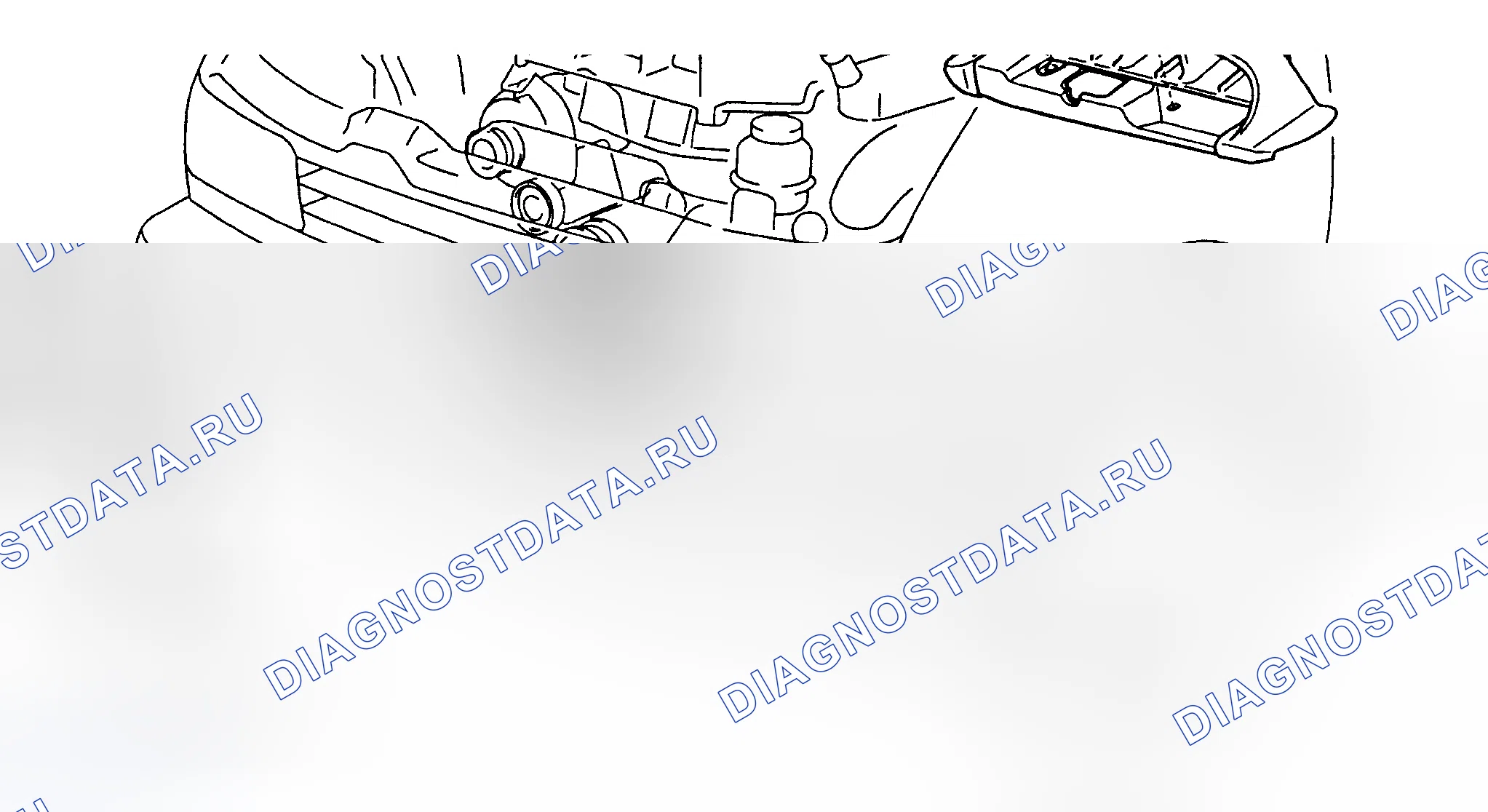 Рис. 6: ТРАССИРОВКА ПРИВОДНОГО РЕМНЯ (ПРЕВЕНЦИЯ). Toyota RAV4 I