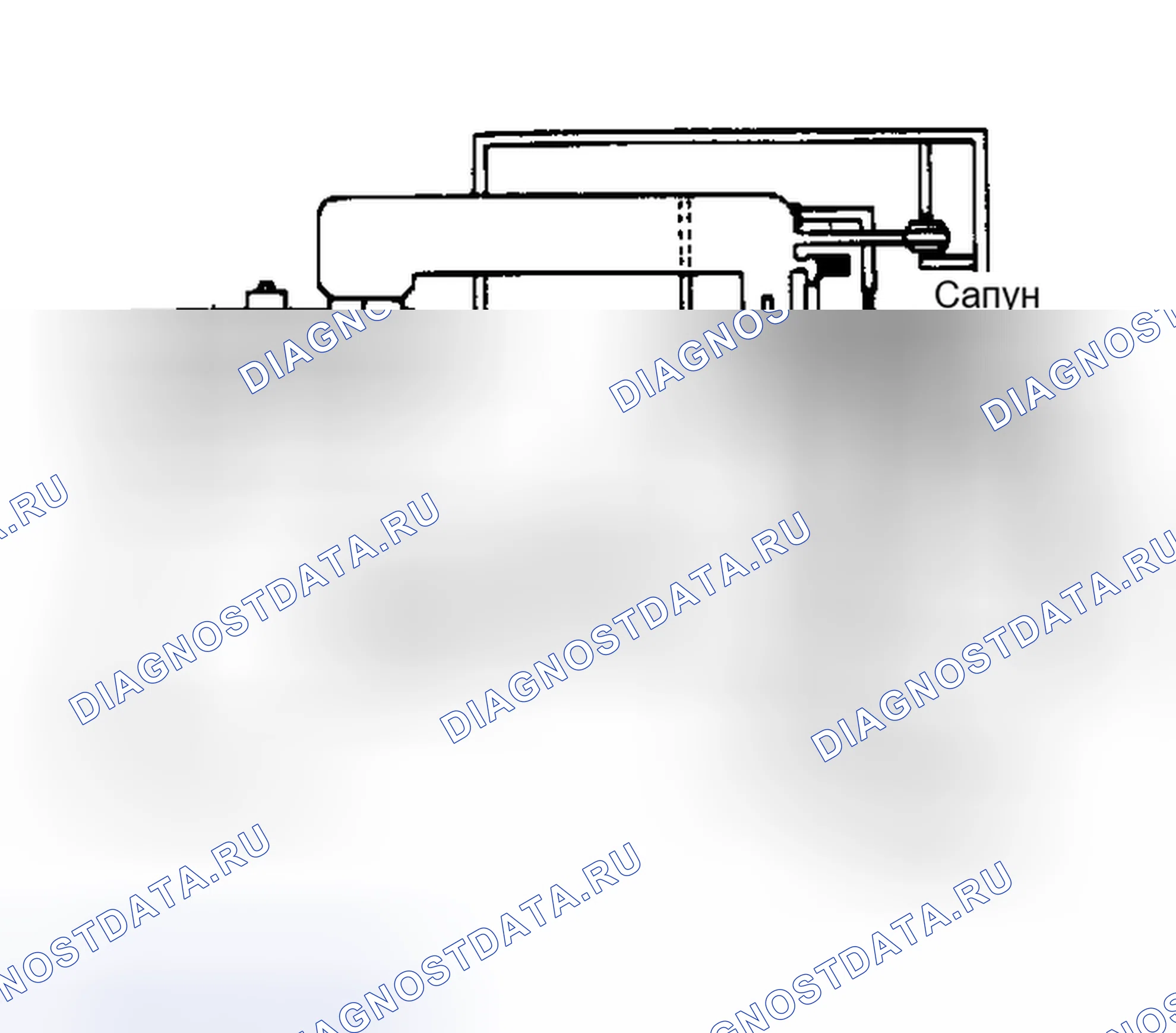 Рис. 2: Система вентиляции картера (типовая). Land Rover Range Rover V