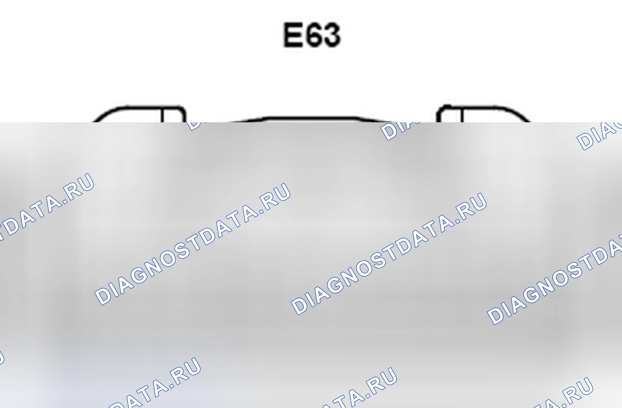 Рис. 552: Торцевой вид соединителя с несколькими дисплеями (E63). Lexus ES XV40