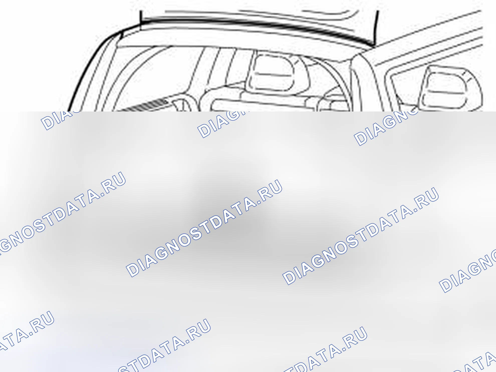 Рис. 306: Снять люк заднего пола в грузовом отсеке. Volvo XC70 I рестайлинг