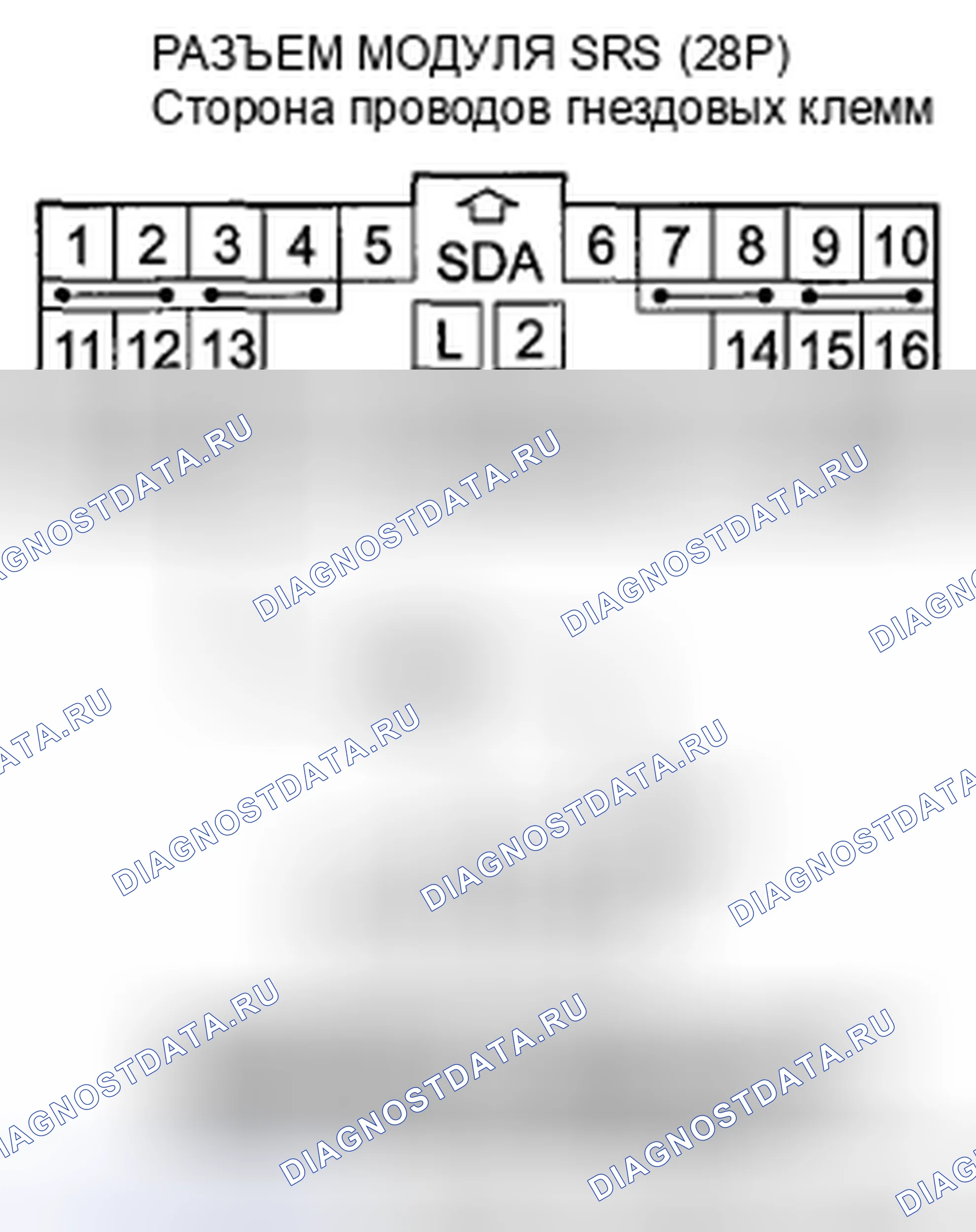 Рис. 508: расшифровка кода ошибки 92-2x (" x " может быть от 0 до 9 или от A до F): Открыто или коротко на массу в подушке безопасности пассажира. Honda Civic VIII рестайлинг