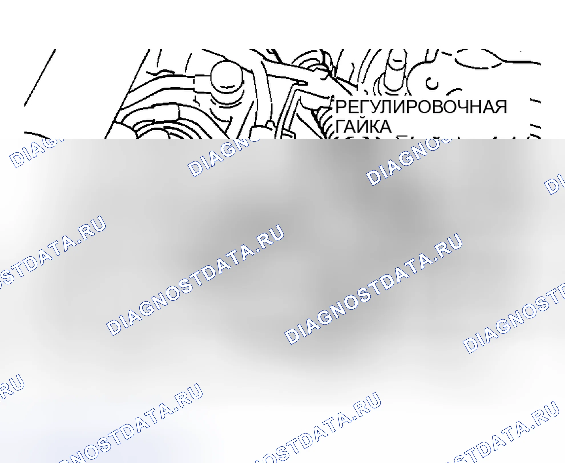 Рис. 2030: < < F > > УСТАНОВКА РЕГУЛИРОВОЧНОЙ ГАЙКИ / КАБЕЛЯ УПРАВЛЕНИЯ ТРАНСАКСЕЛЕМ (СО СТОРОНЫ трансмиссия). Mazda MX-5 NA