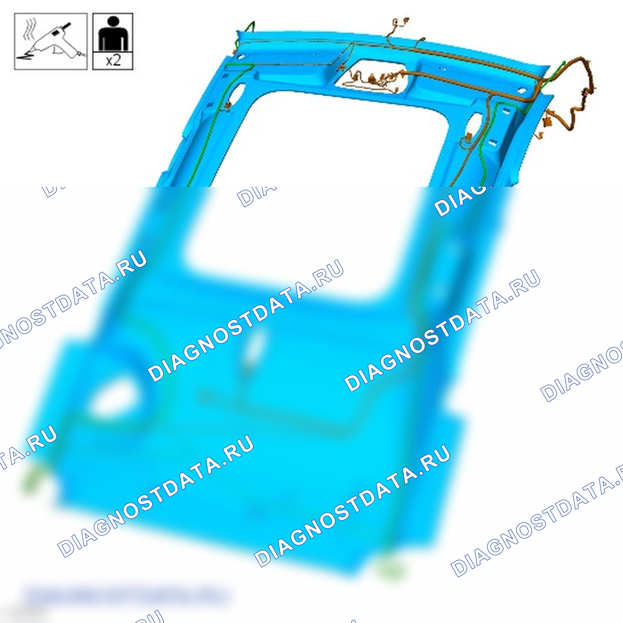 Как снять и установить верхнюю облицовку. Ford Grand C-MAX II