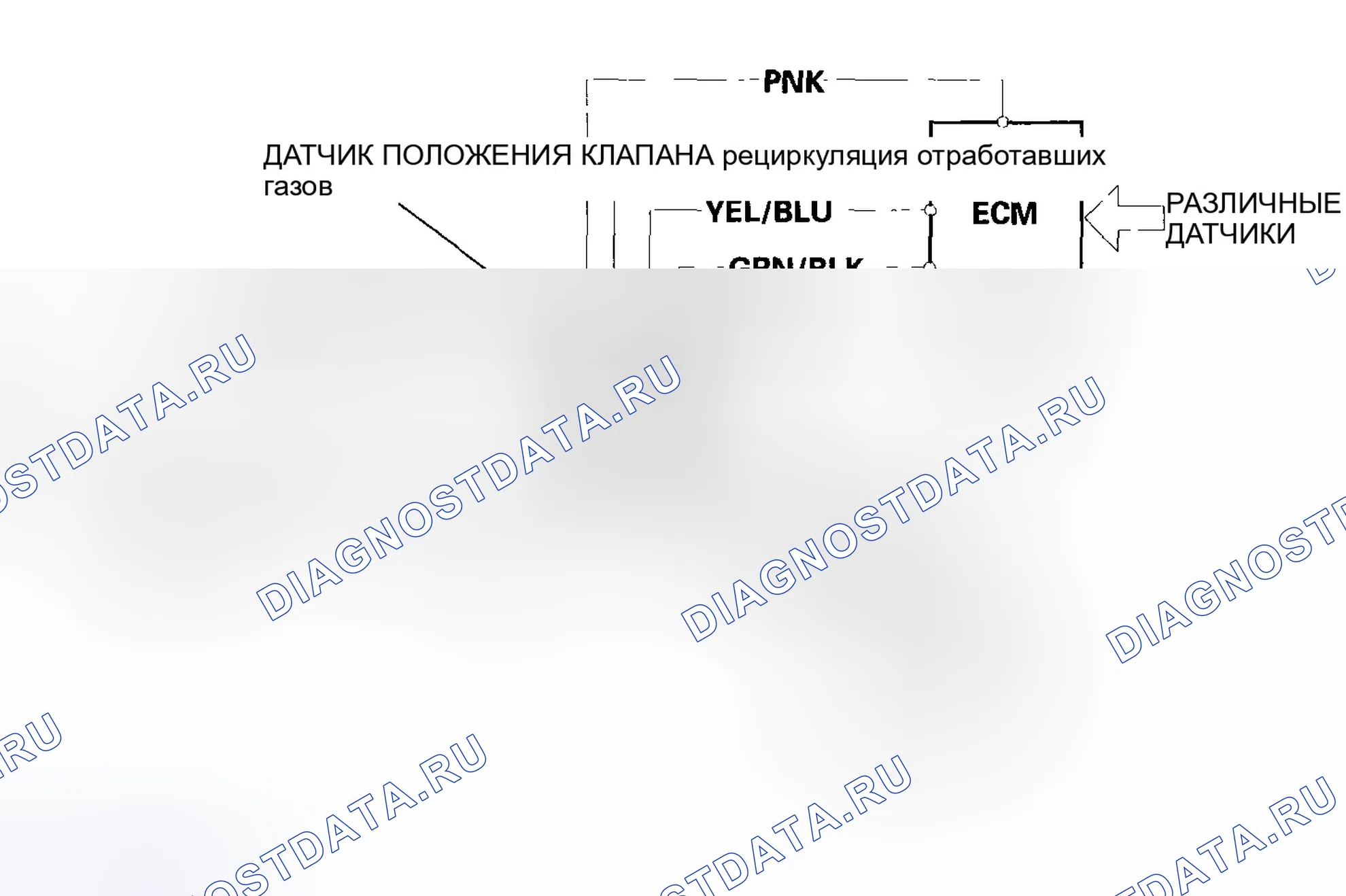 Рис. 56: Схема системы рециркуляции отработавших газов (рециркуляция отработавших газов). Honda Insight ZE1