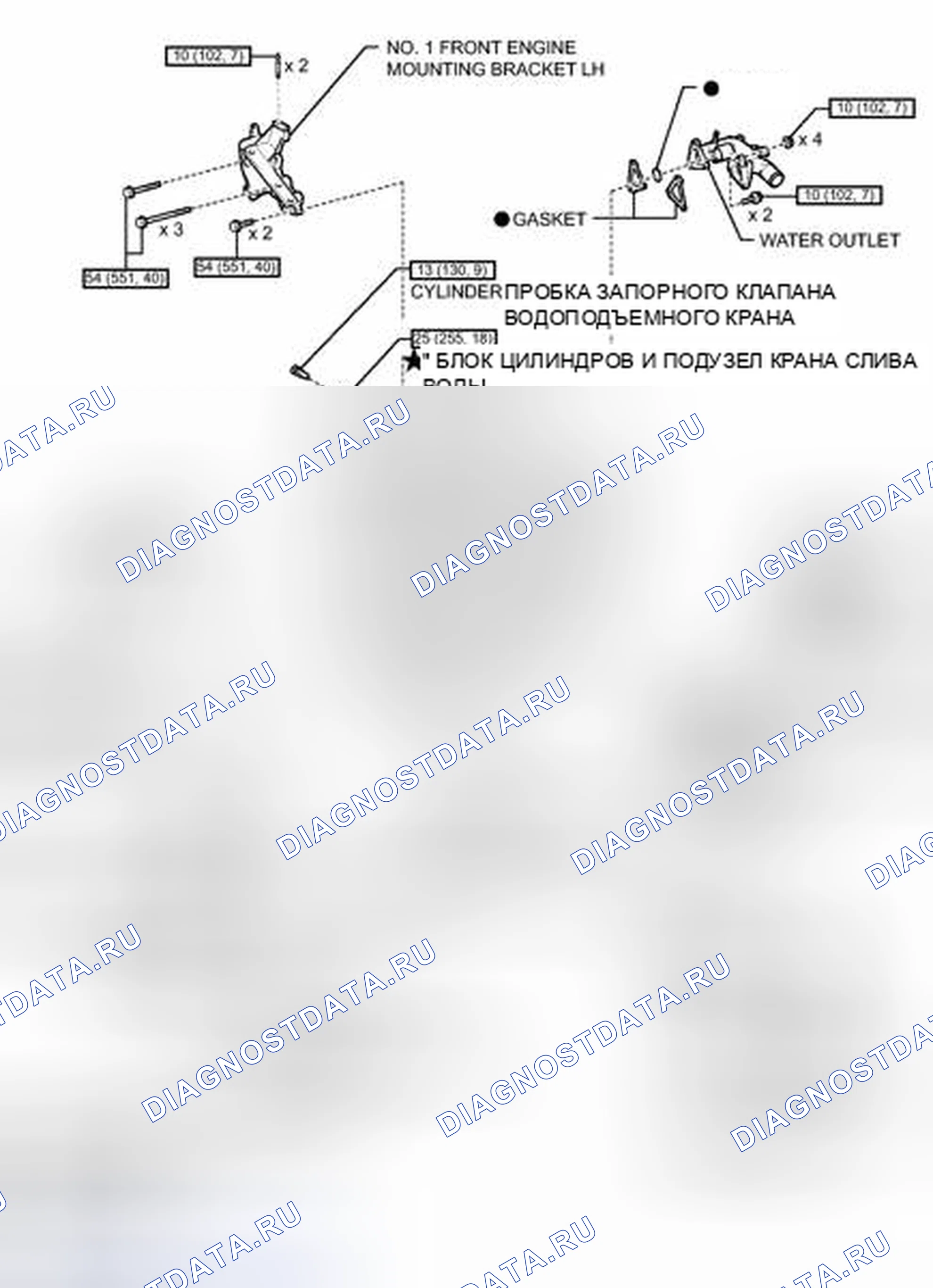 Рис. 577: ИЛЛЮСТРАЦИЯ. Toyota Avalon XX40