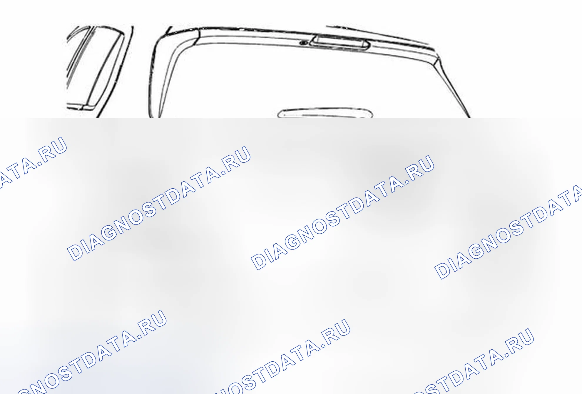 Рис. 19: Замена эмблемы внешней ручки дверь багажника (Trax). Buick Encore I