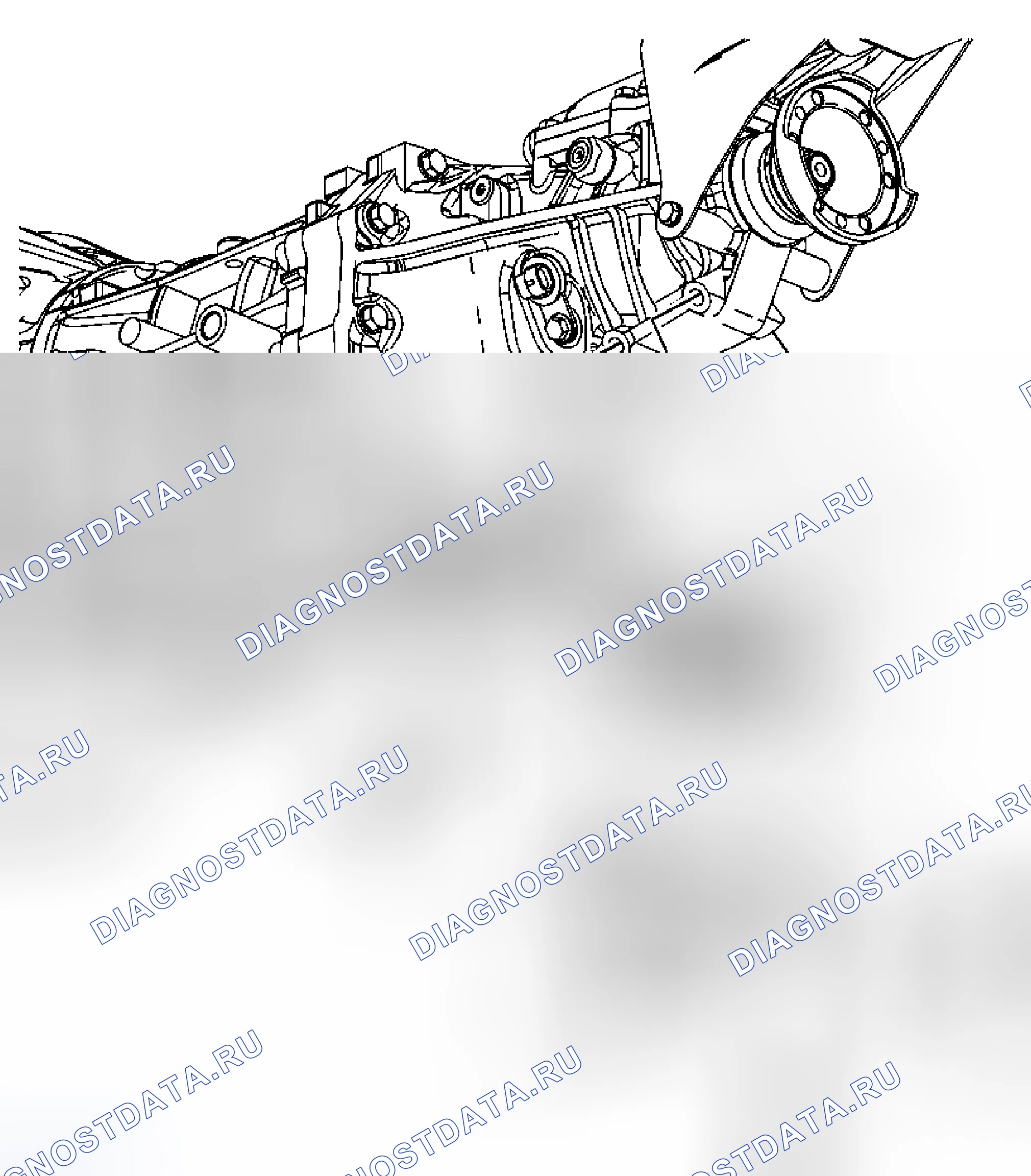 Рис. 14: Замена крепления коробки передач. Kia Rio II