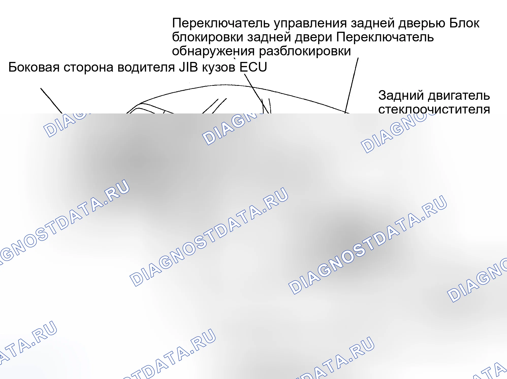 Рис. 1: РАСПОЛОЖЕНИЕ КОМПОНЕНТОВ. Toyota 4Runner III