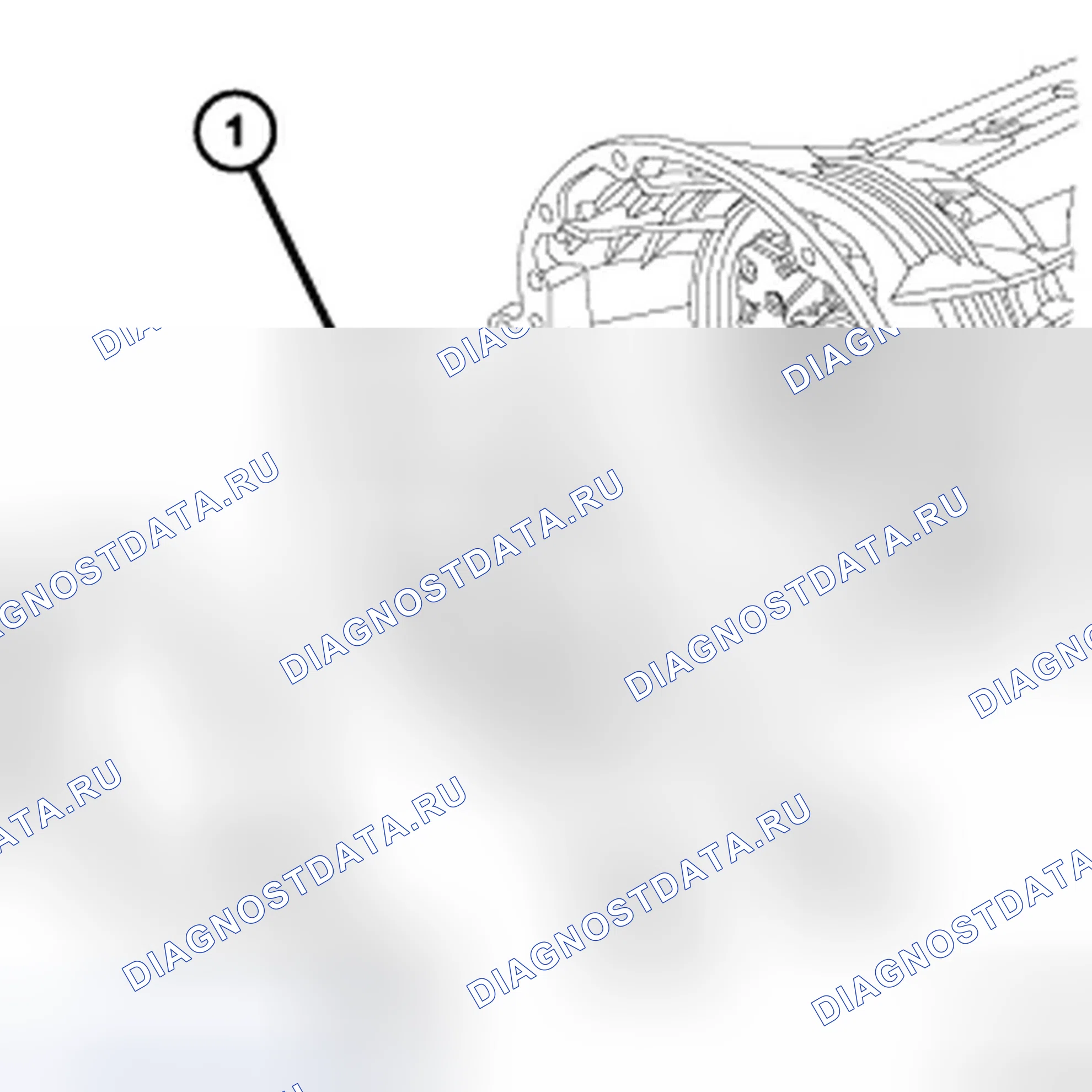 Рис. 311: ПЕРЕДНЯЯ КРЫШКА. Jeep Grand Cherokee WK