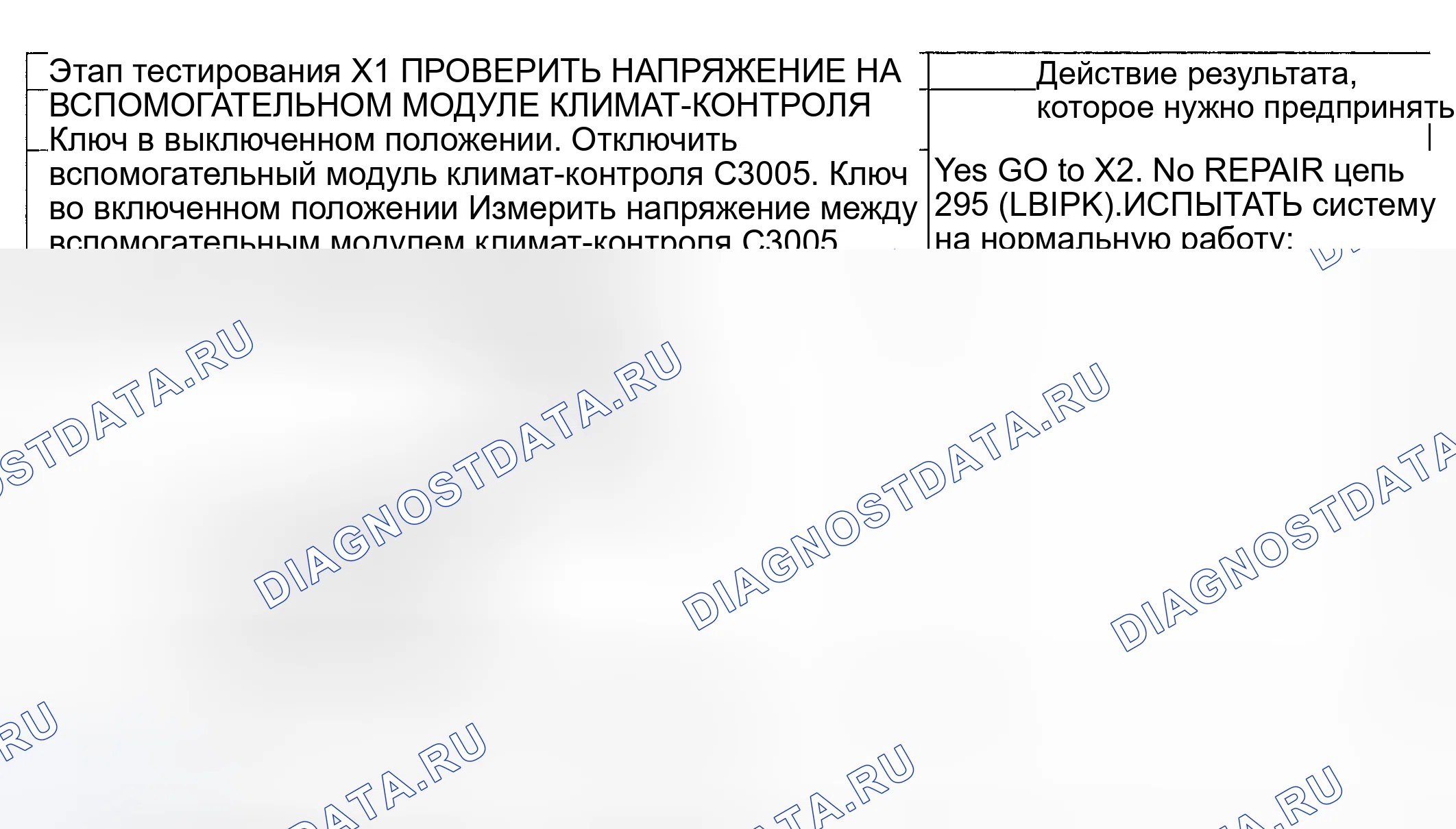 Рис. 129: диагностический тест X: ПАНЕЛЬ / ПОЛ И ХОЛОДНЫЕ / ТЕПЛЫЕ ЭЛЕМЕНТЫ УПРАВЛЕНИЯ НЕ РАБОТАЮТ НА ПЕРЕДНЕЙ / ЗАДНЕЙ ВСПОМОГАТЕЛЬНОЙ ПАНЕЛИ C. Ford Pickup F250 Super Duty I