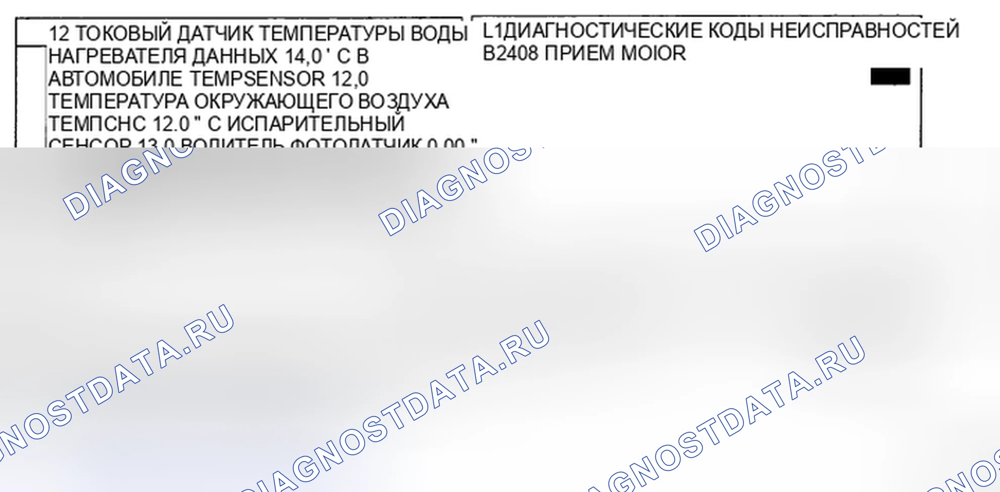 Рис. 47: МОНИТОРИНГ ДАННЫХ SCANTOOL. Kia Sedona II