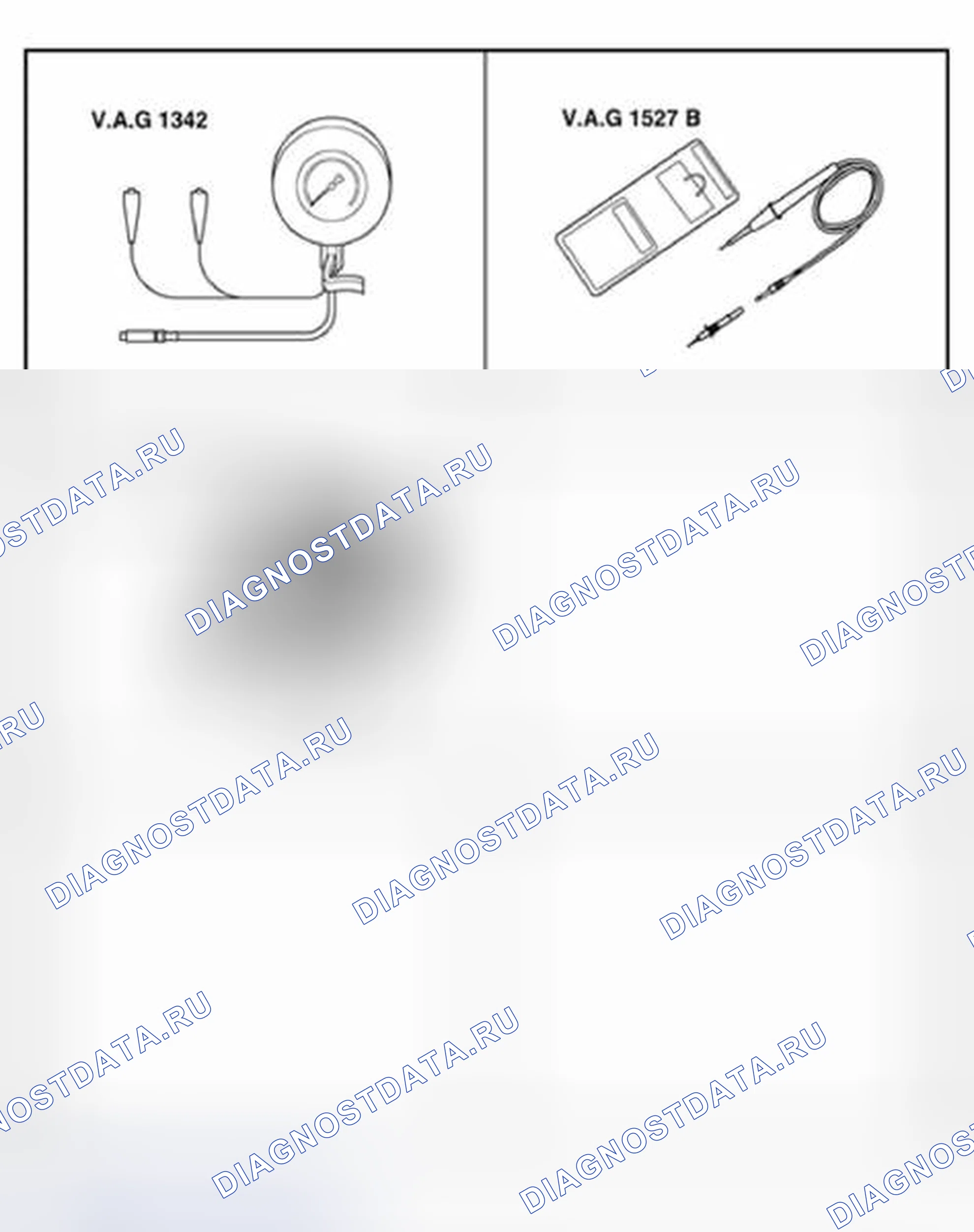 Рис. 249: Специальные инструменты. Volkswagen Golf Mk4