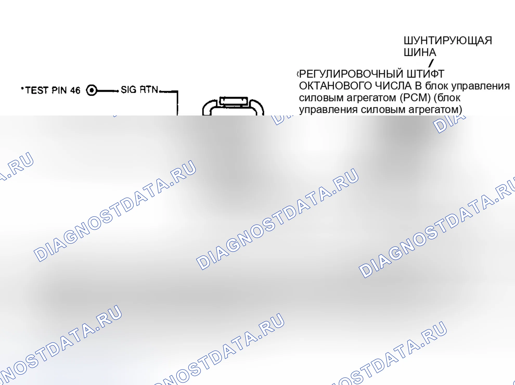 Рис. 110: Схема регулировки октанового числа. Ford Escort V рестайлинг