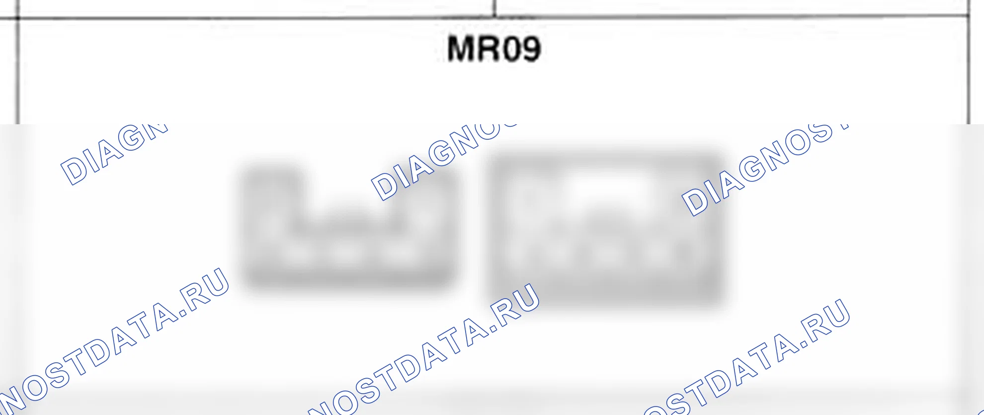 Распиновка разъёма MR09 — основного жгута. Hyundai H-1 A1