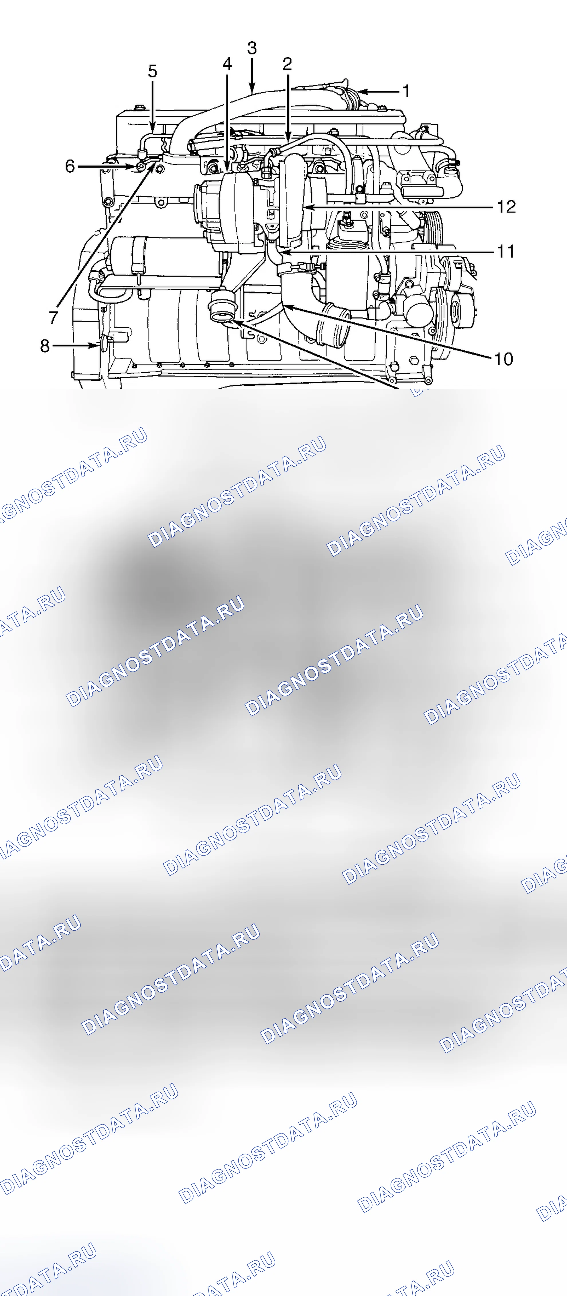 Рис. 2: ТУРБОКОМПРЕССОР. Dodge Pickup R3500 