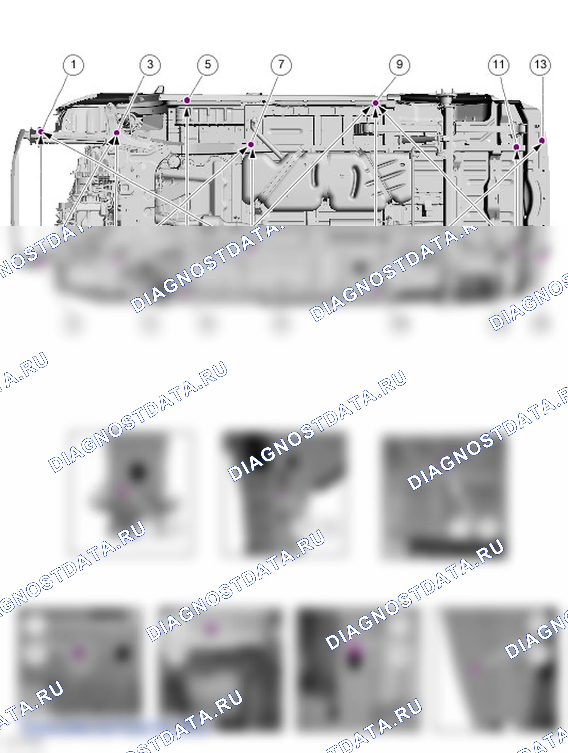 Как проверить подкузовные зазоры. Ford Transit Custom I
