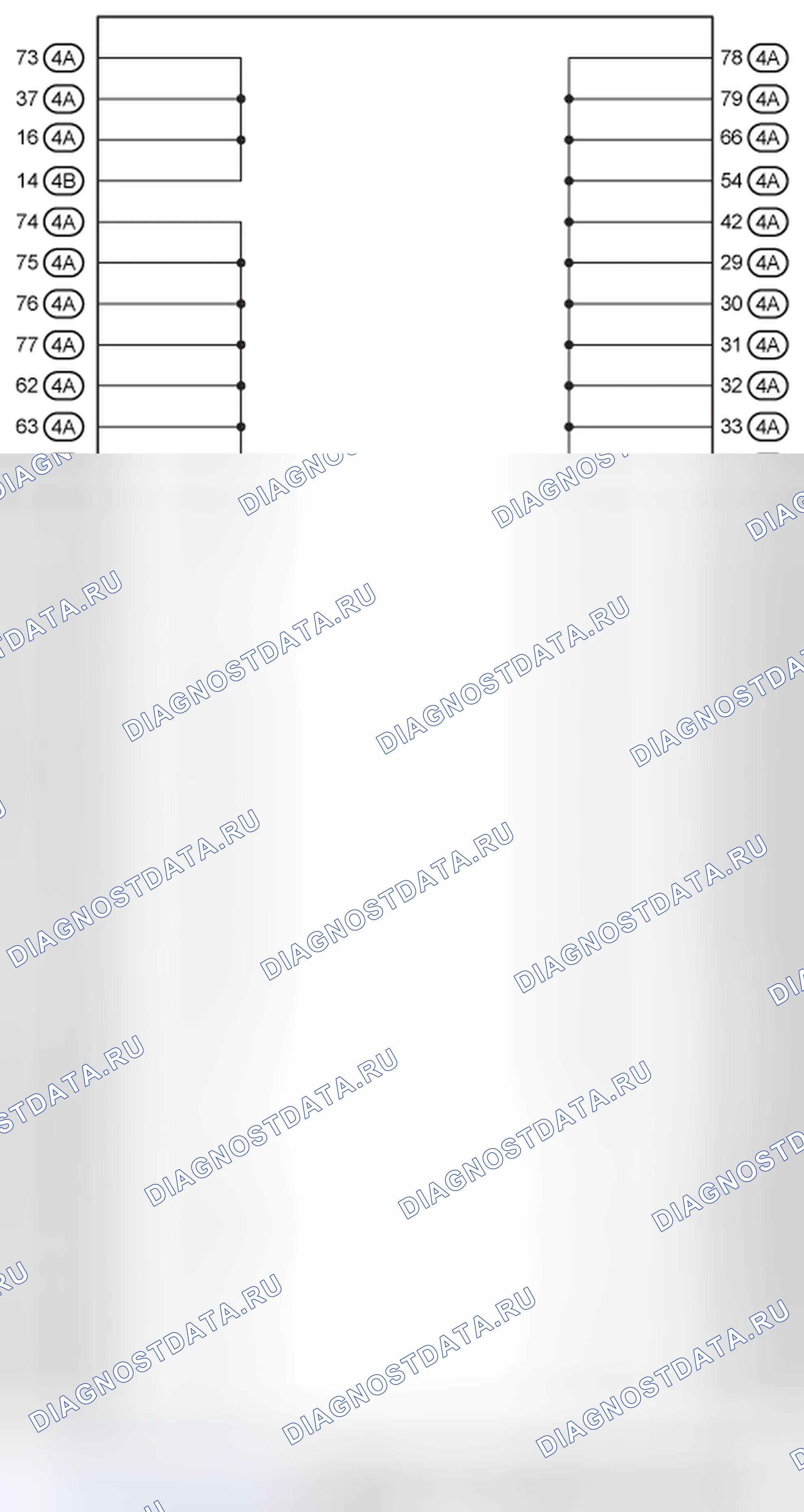 Рис. 1702: J/B No4 Схема внутренней цепи (1 из 3). Toyota Prius PHV pre-III