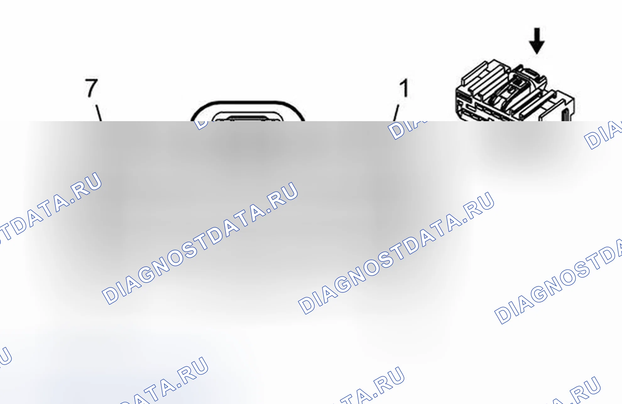 Рис. 282: X314 Привязные ремни к пассажирским сиденьям. GMC Acadia I рестайлинг